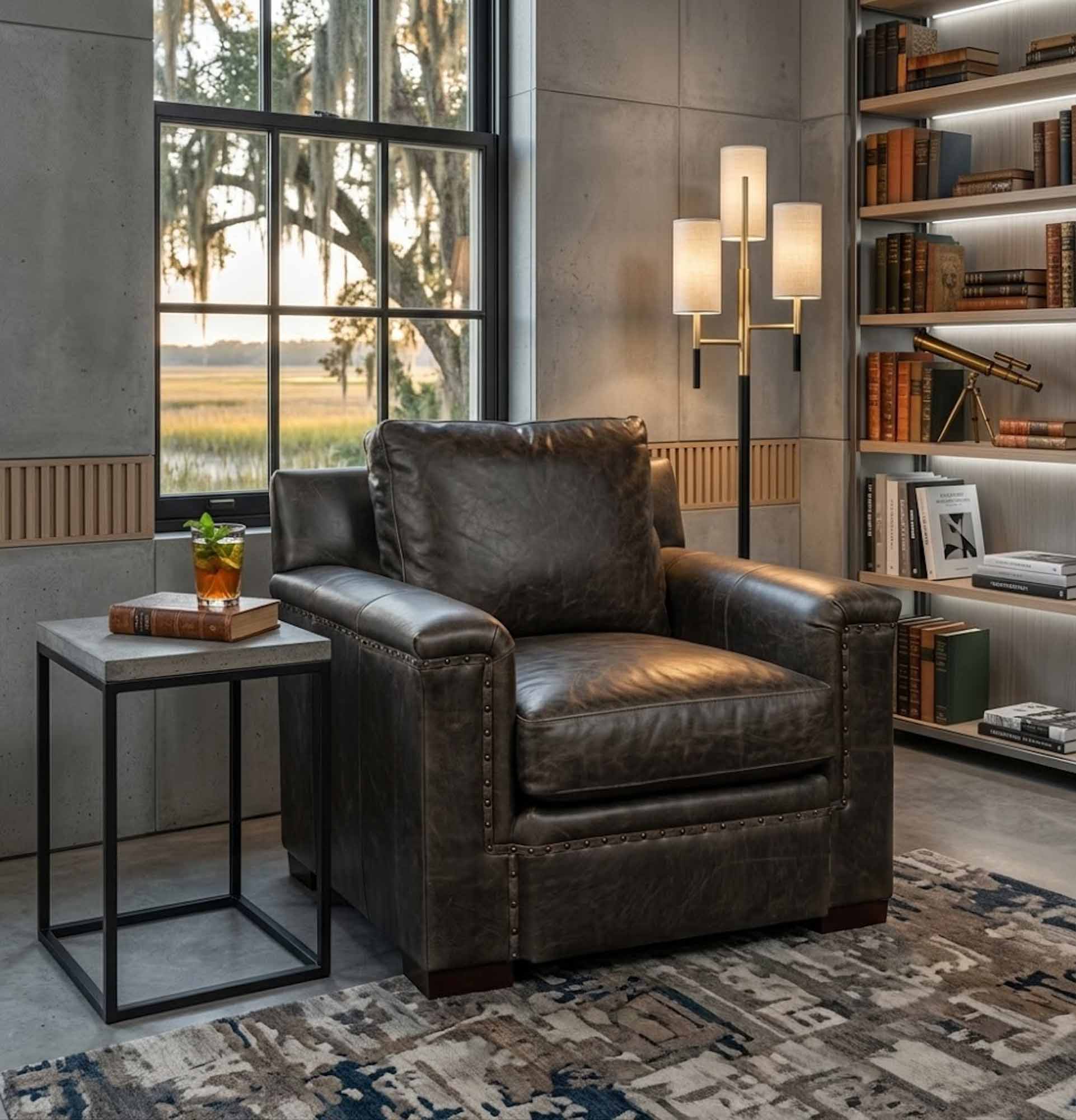 Franklin Leather Chair - Image 5