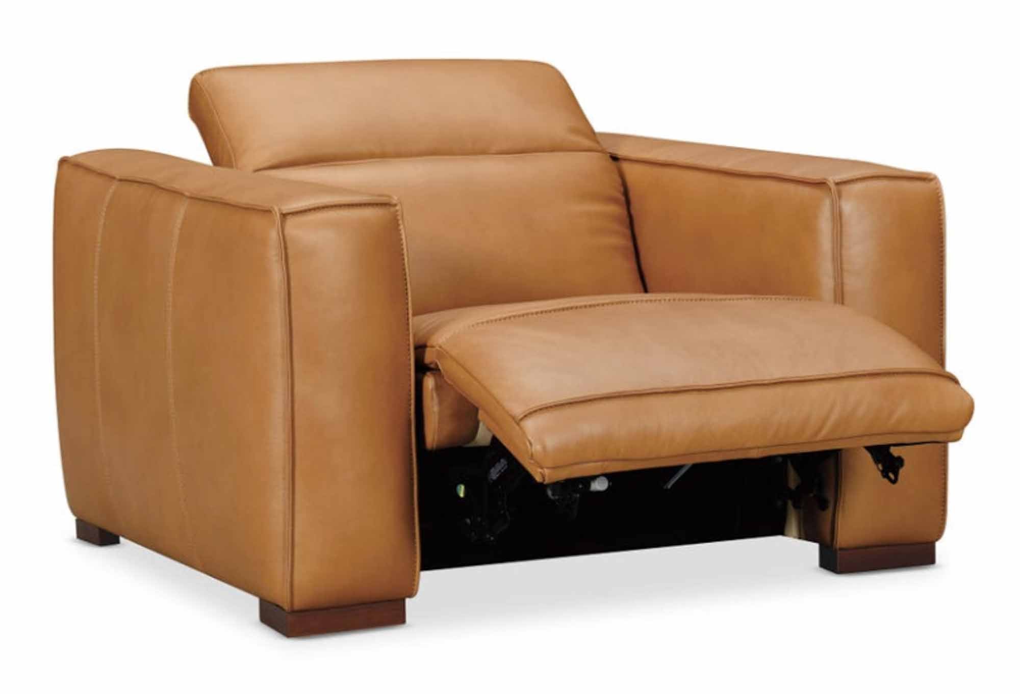 Fresco Leather Power Recliner With Articulating Headrest - Image 5