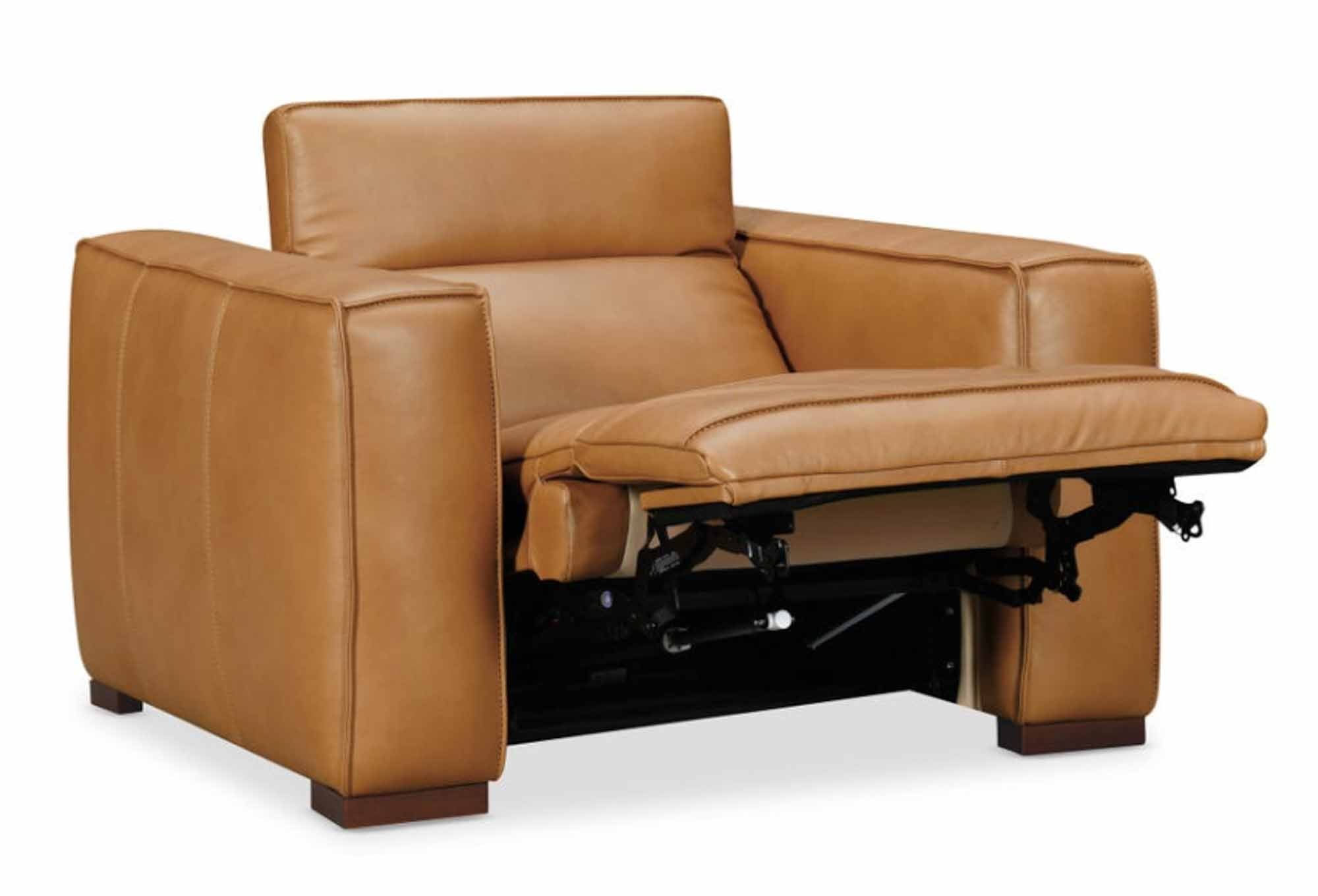 Fresco Leather Power Recliner With Articulating Headrest - Image 6