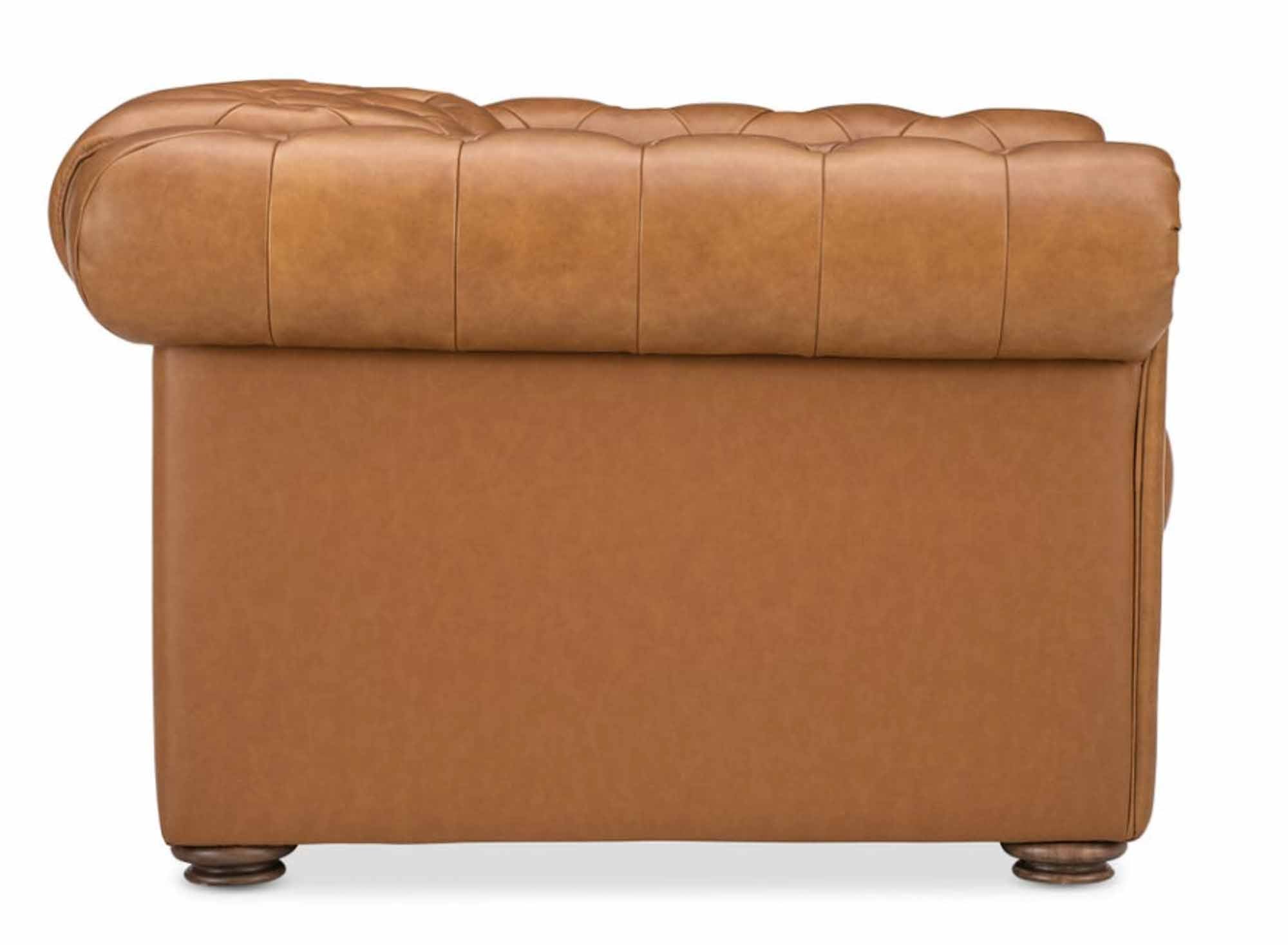 Glover Leather Power Recliner With Articulating Headrest - Image 3