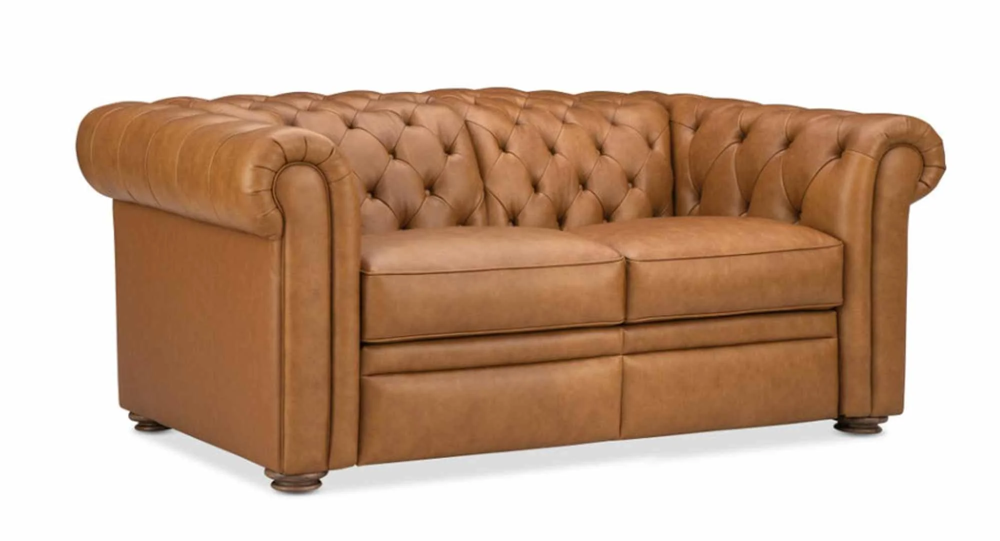 Glover Leather Power Reclining Loveseat With Articulating Headrest
