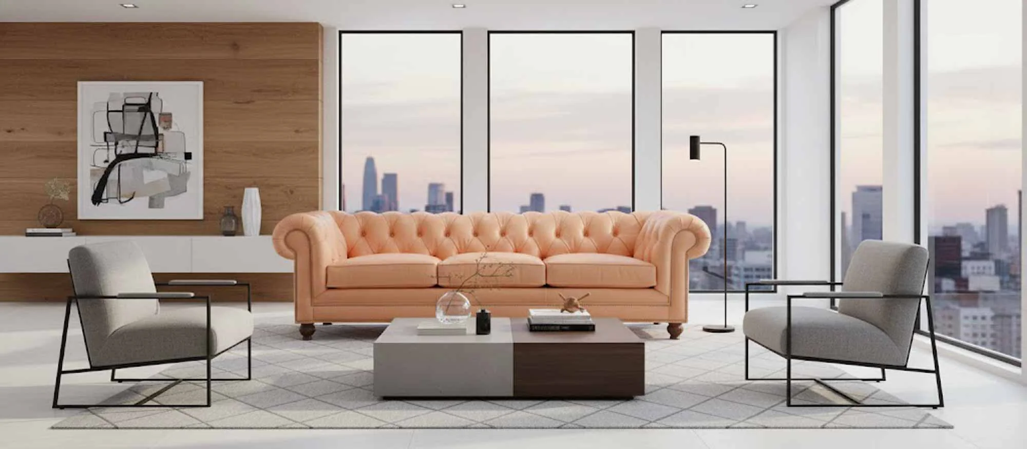 Goulding Leather Sofa - Image 4