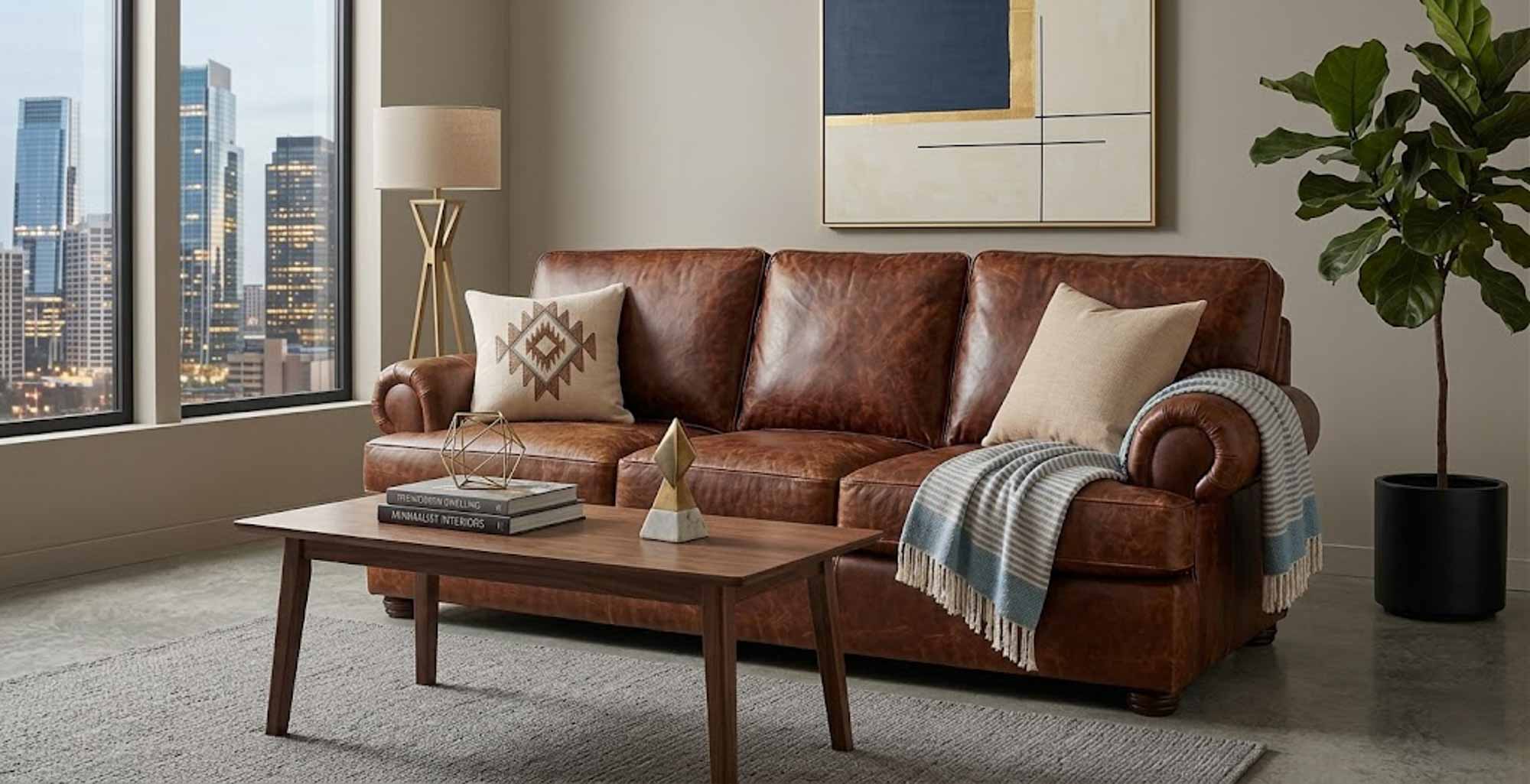 Greystone Leather Sofa - Image 4