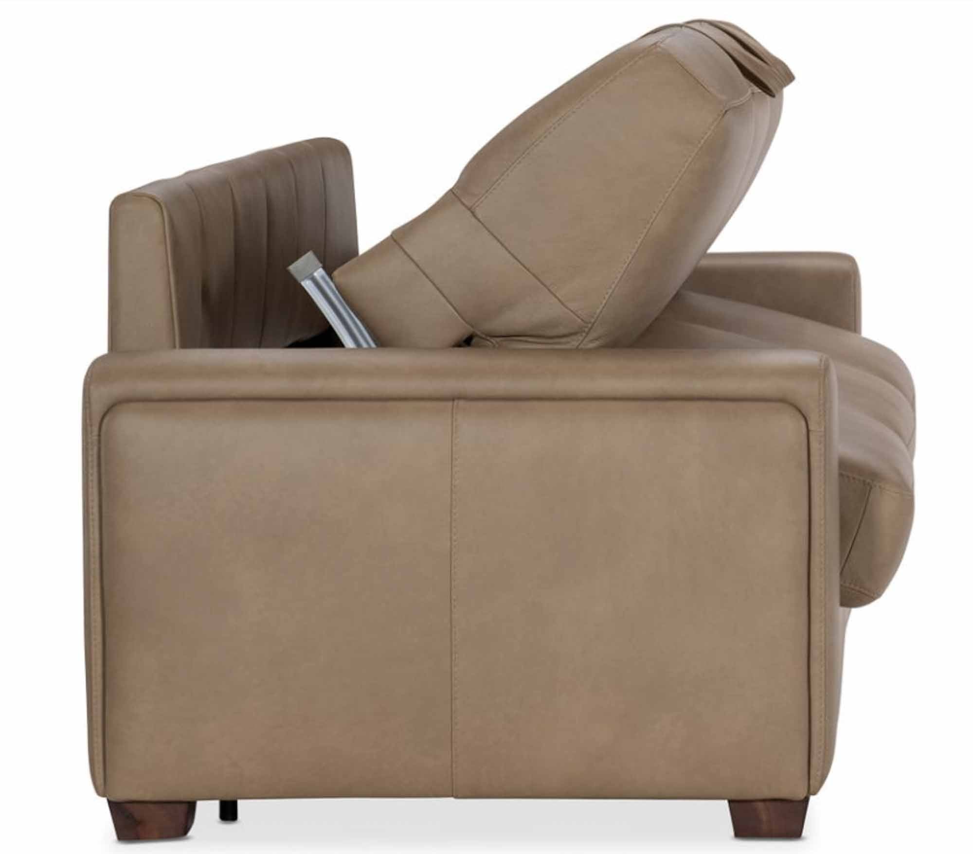 Griffin Leather Queen Sleeper Sofa - Image 5