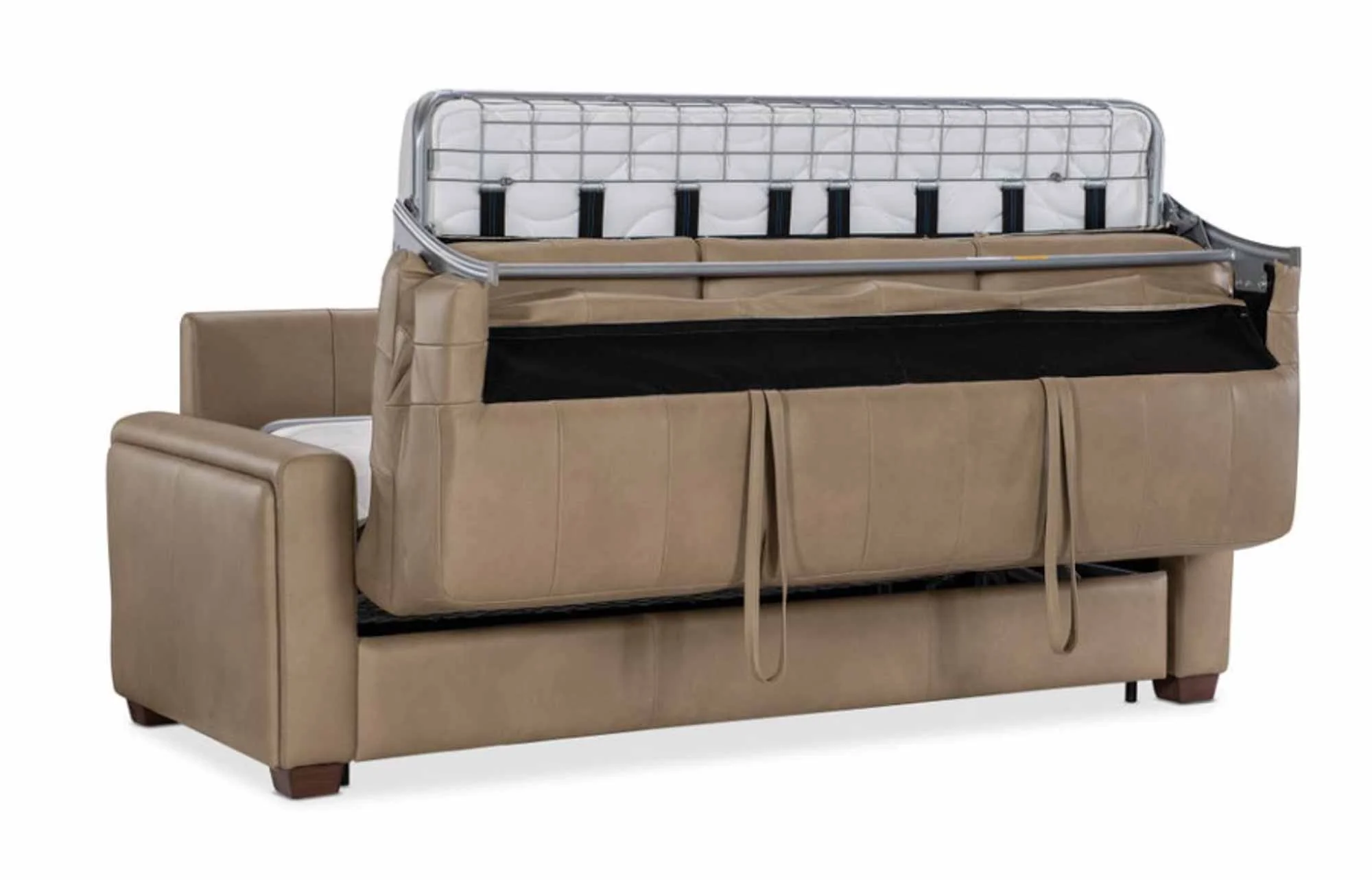 Griffin Leather Queen Sleeper Sofa - Image 9