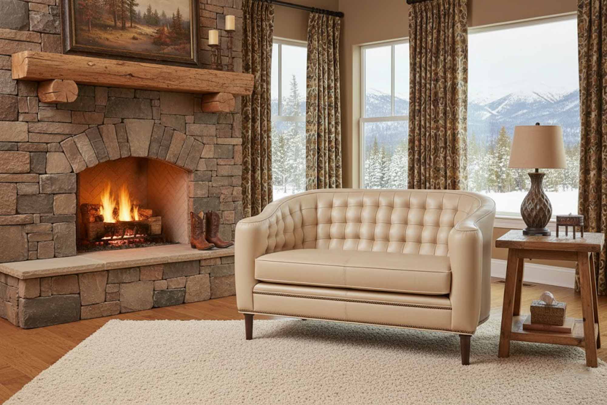 Halligan Leather Settee - Image 7