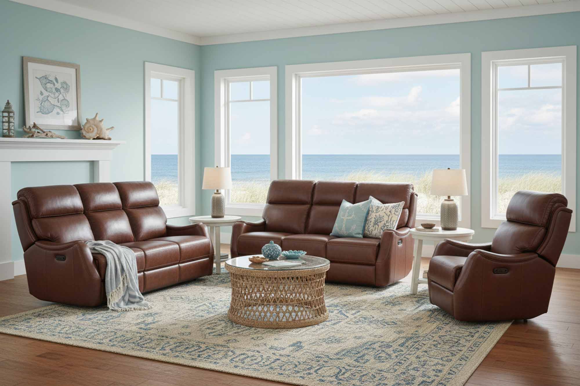 Harlan Zero Gravity Leather Power Reclining Sofa With Articulating Headrest - Image 10