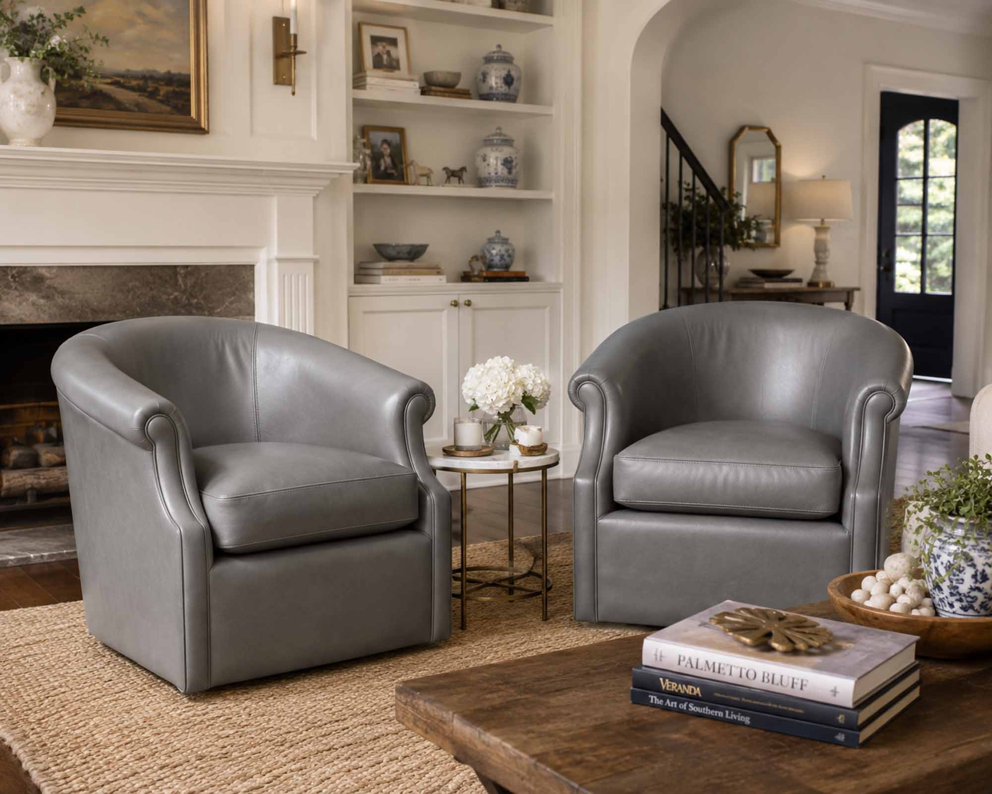 Hartman Leather Swivel Chair - Image 6