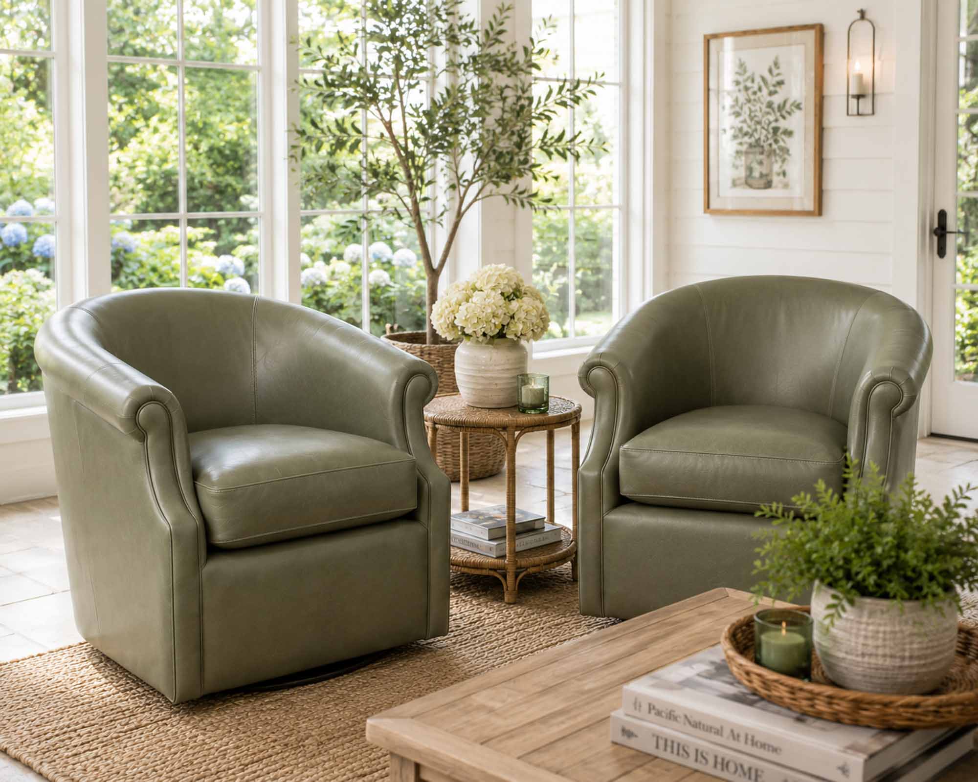 Hartman Leather Swivel Chair - Image 8
