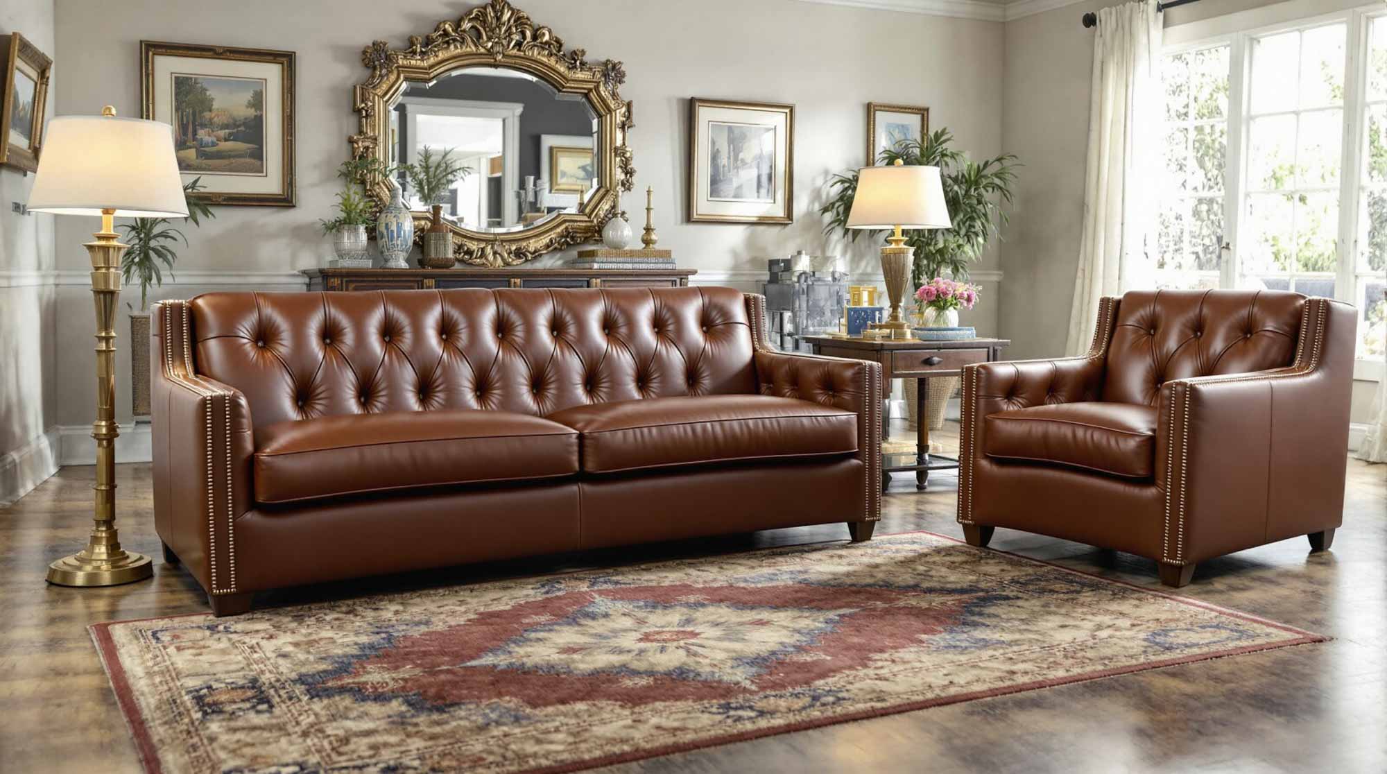Henderson Leather Sofa - Image 4