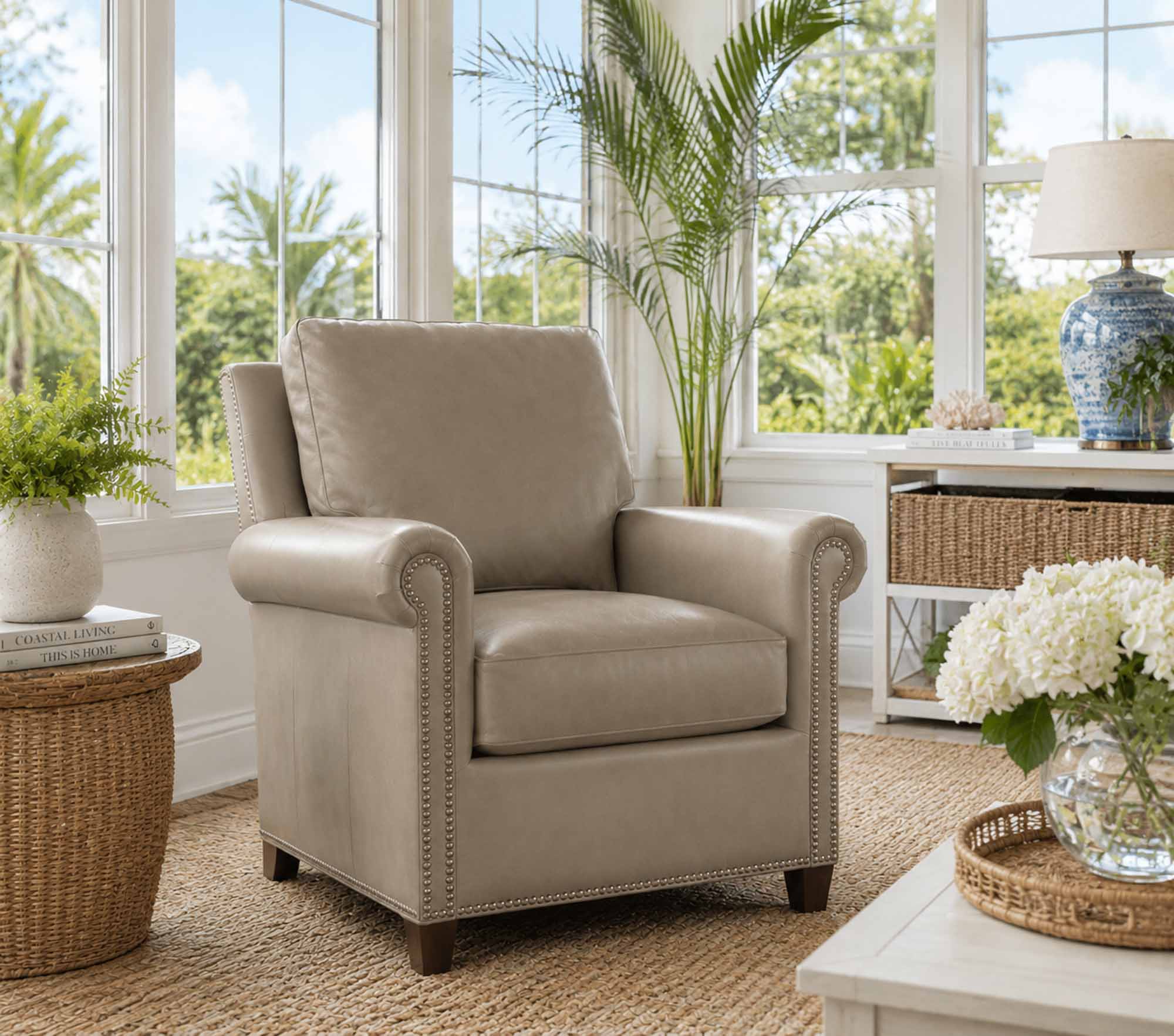 Rita Leather Chair - Image 3