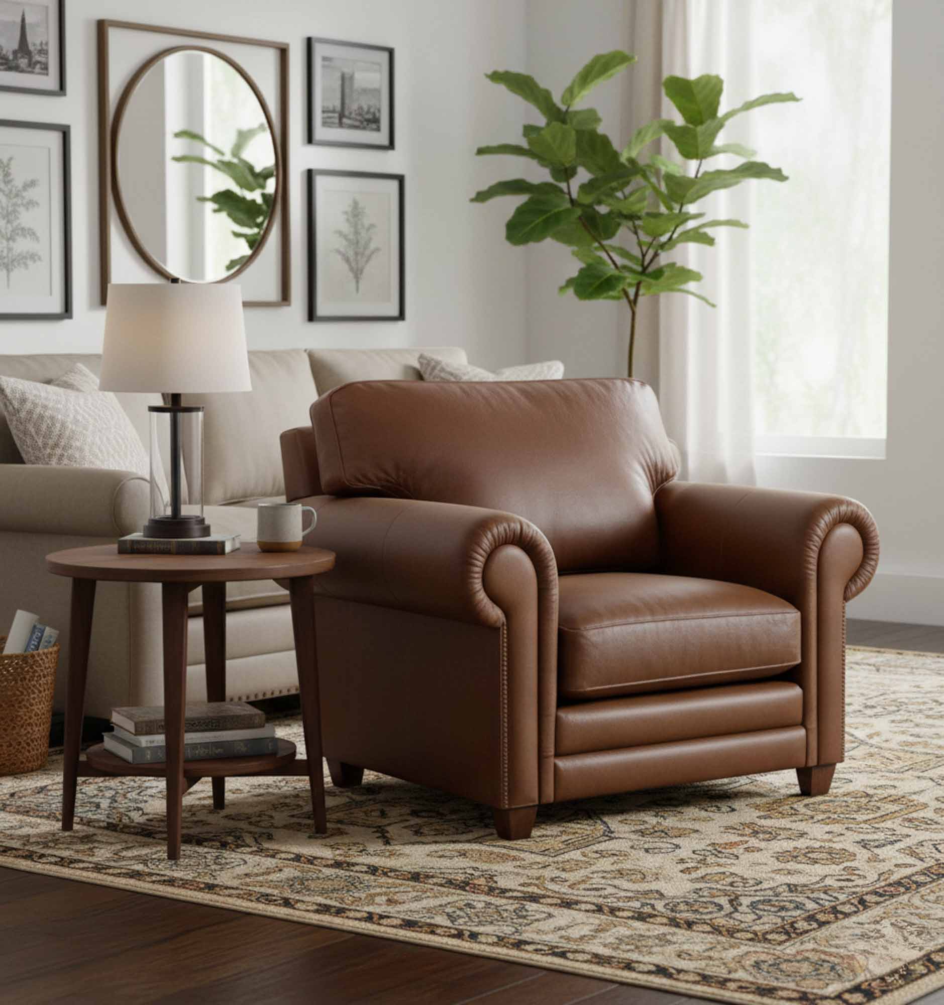 Isenhour Leather Chair - Image 2