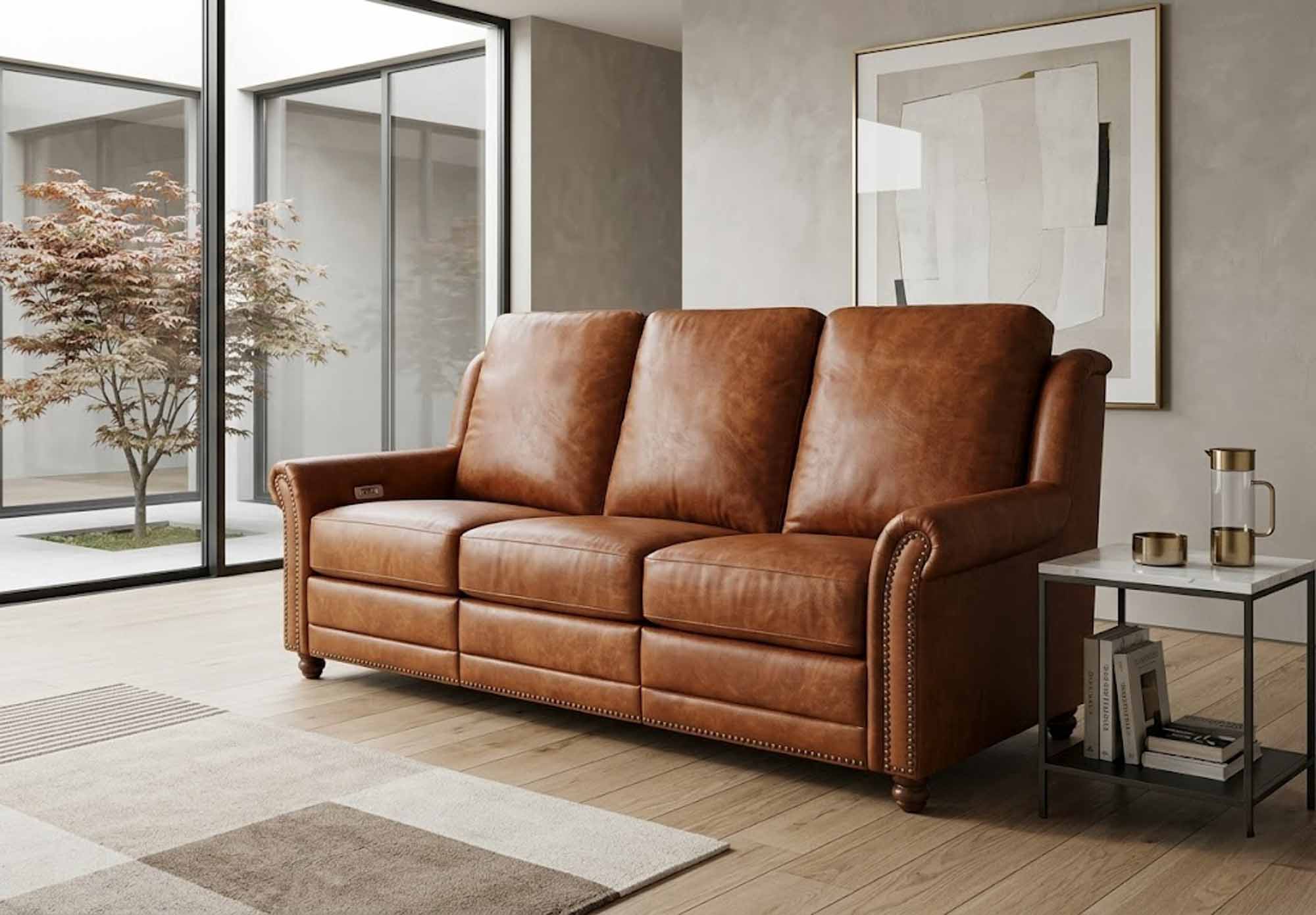 Isla Leather Power Reclining Sofa - Image 3