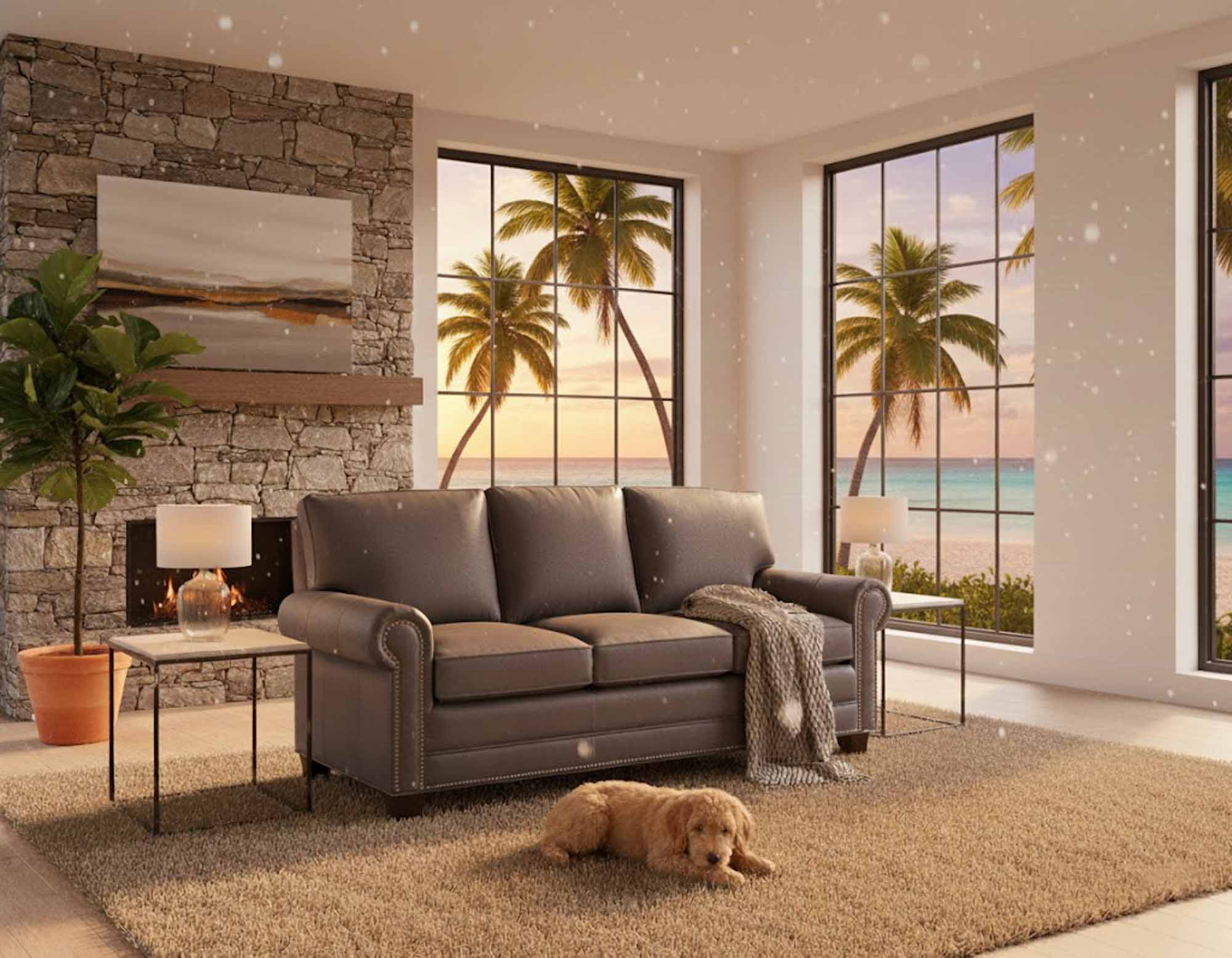 Jackson Leather Loveseat - Image 6