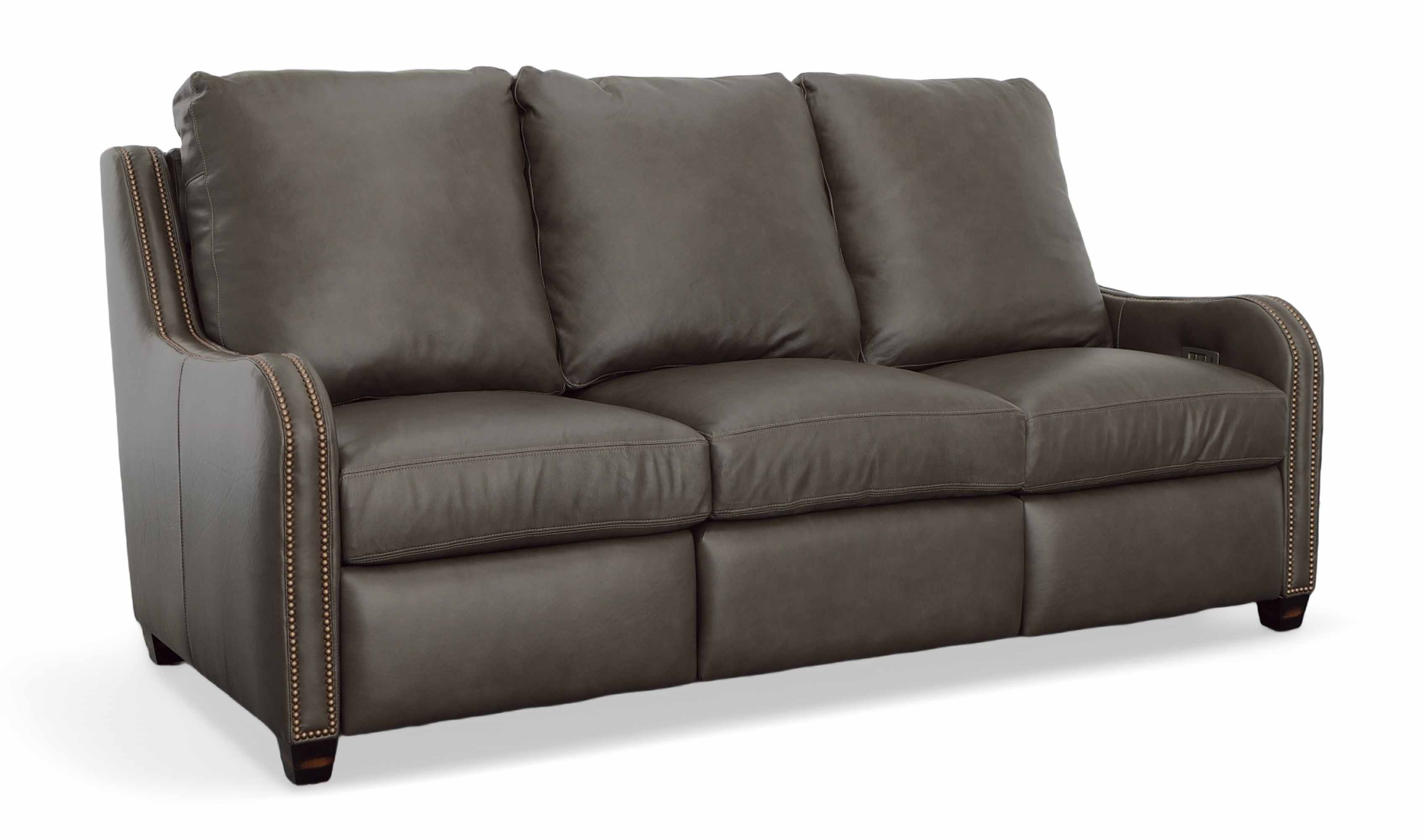 Jamie Leather Power Reclining Sofa With Articulating Headrest