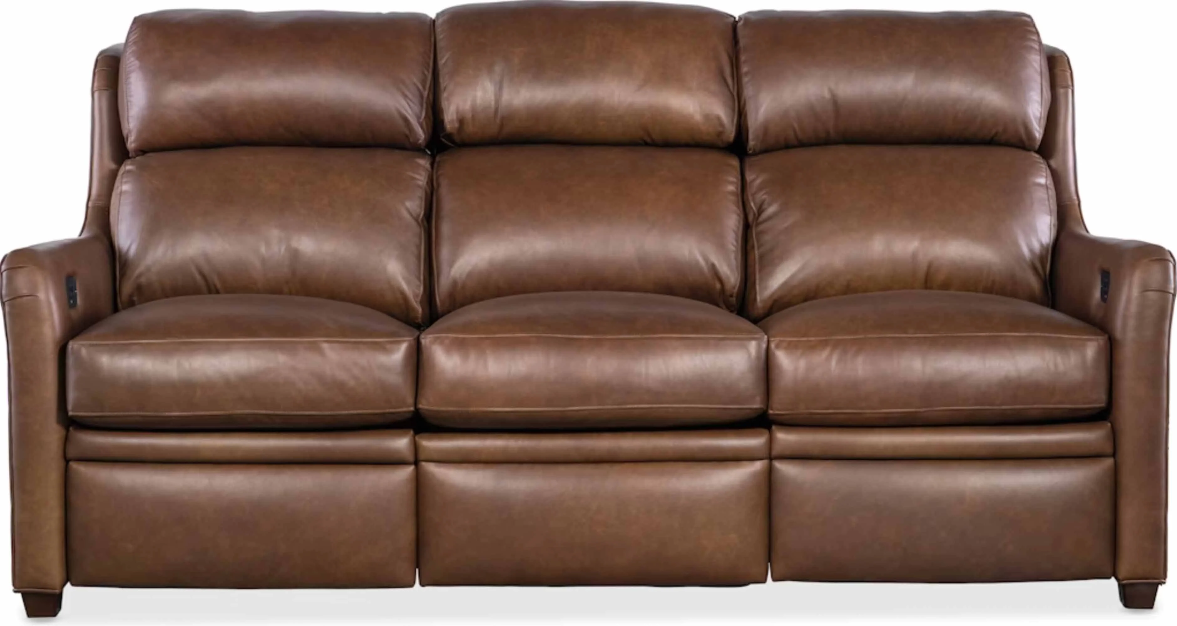 Johnson Leather Power Reclining Loveseat With Articulating Headrest - Image 2