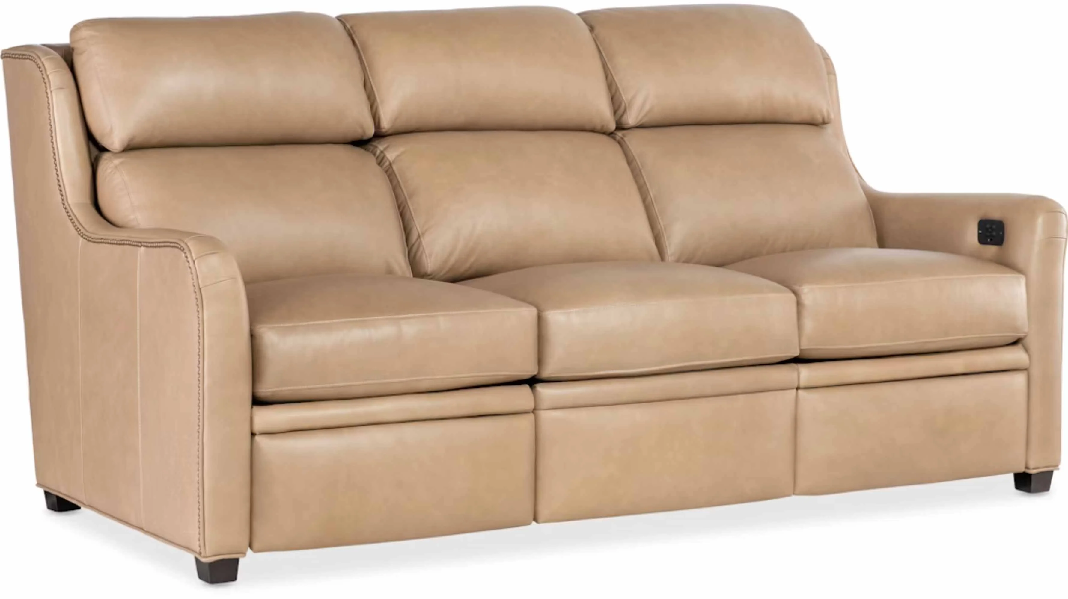 Johnson Leather Power Reclining Loveseat With Articulating Headrest - Image 7