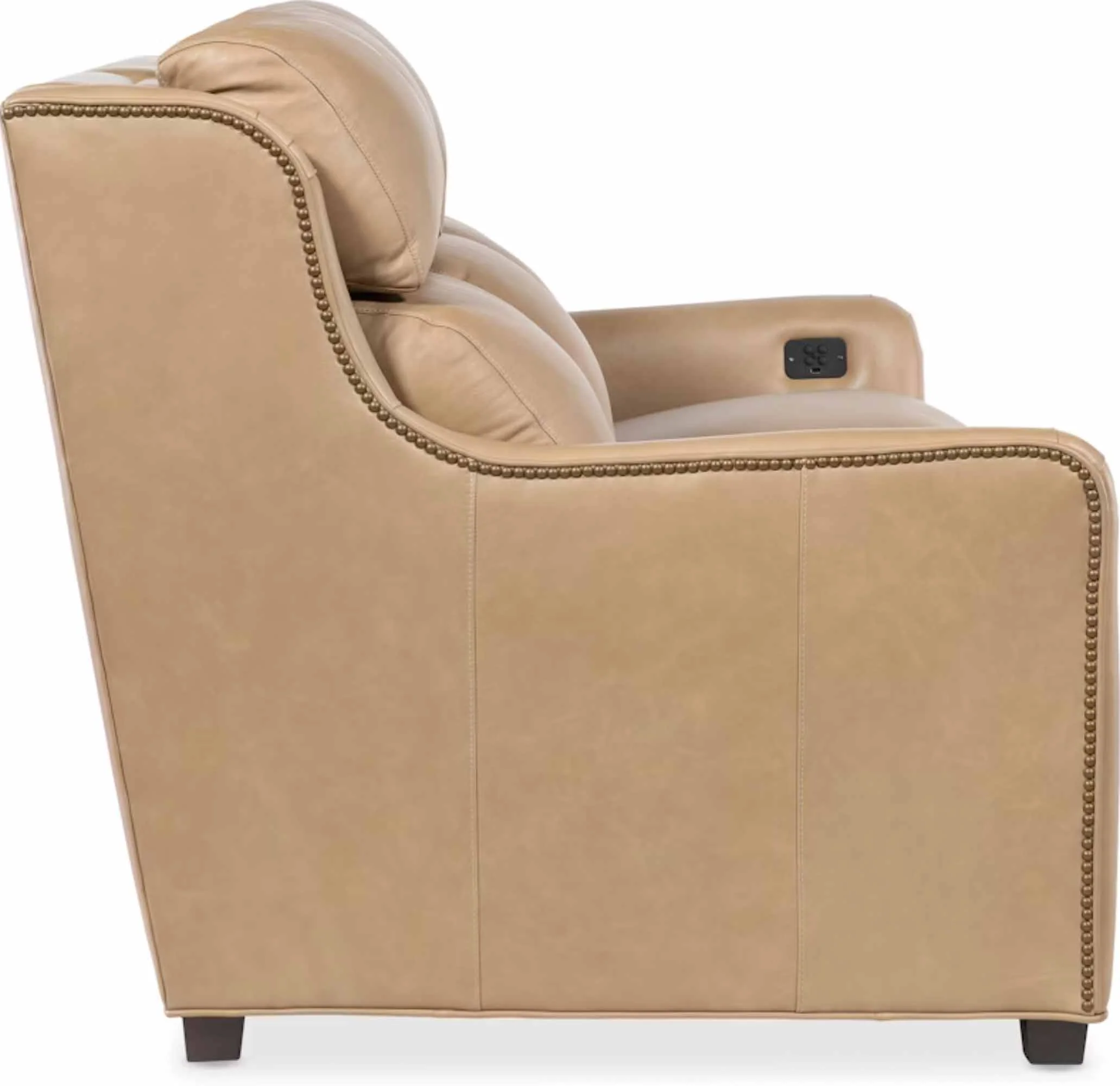 Johnson Leather Power Reclining Loveseat With Articulating Headrest - Image 9