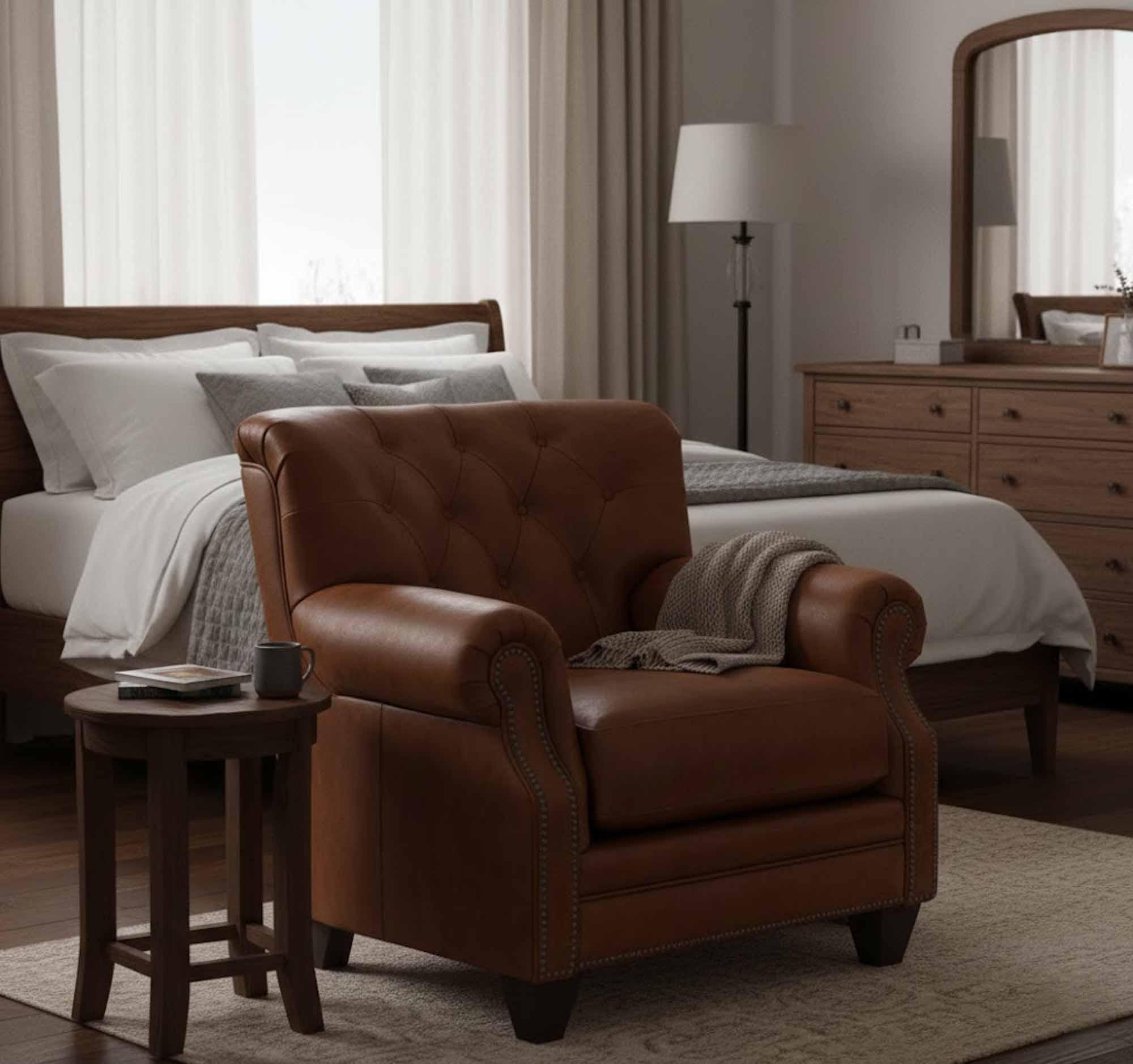 Julia Leather Chair - Image 5