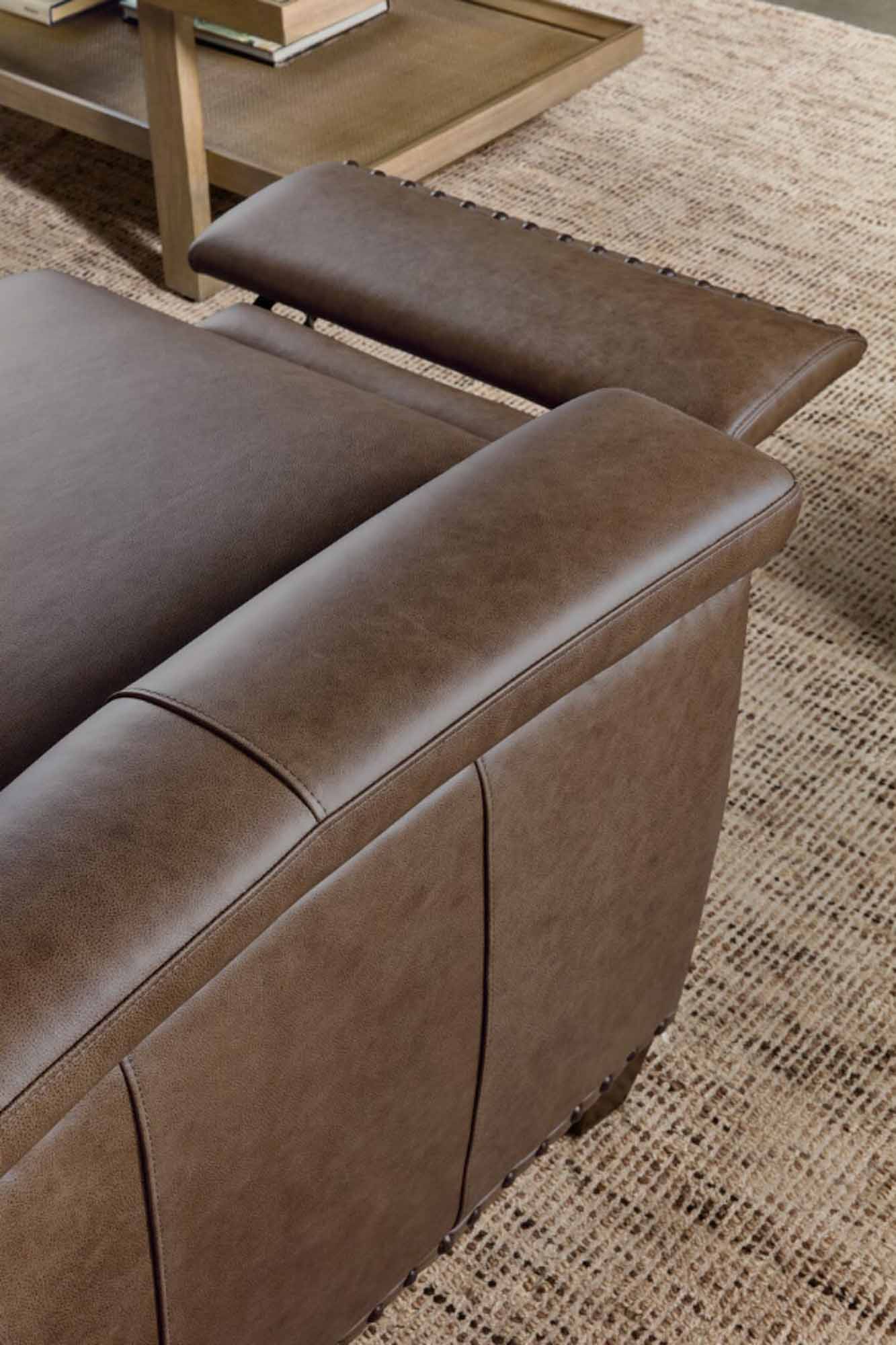 Julian Leather Power Recliner With Articulating Headrest - Image 6