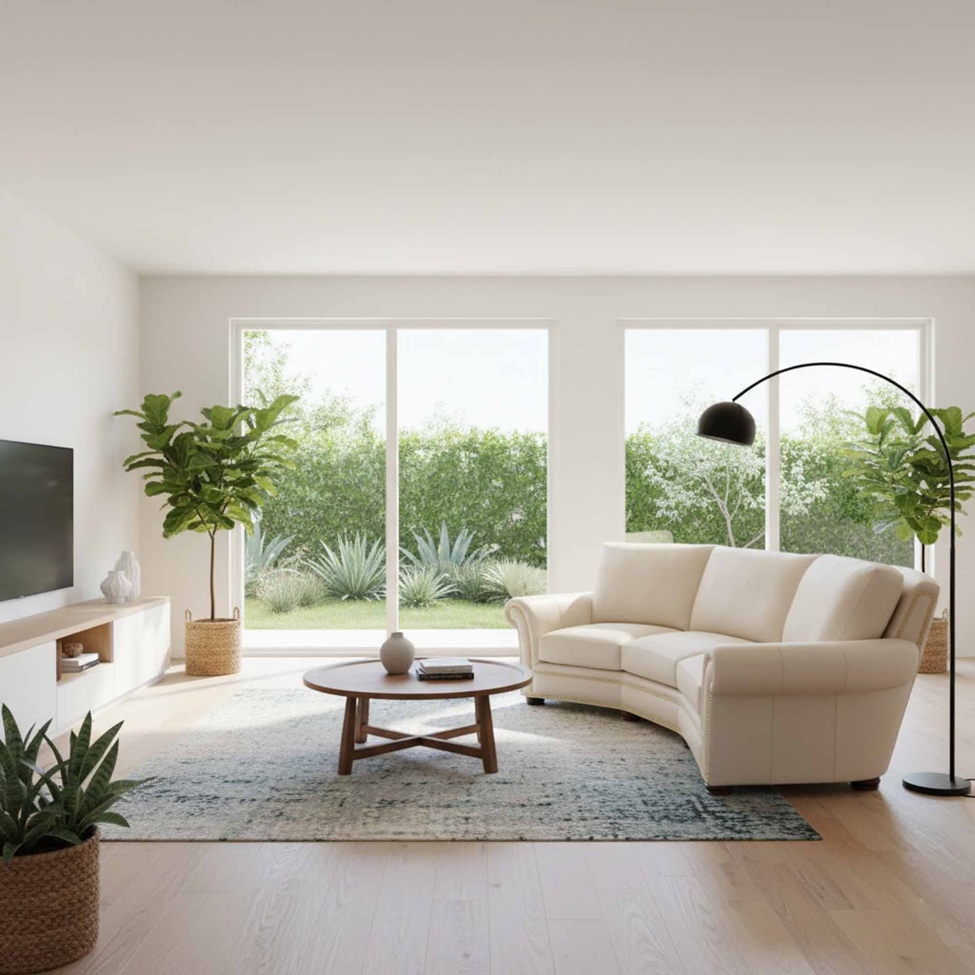 Kaymus Leather Conversation Sofa - Image 3
