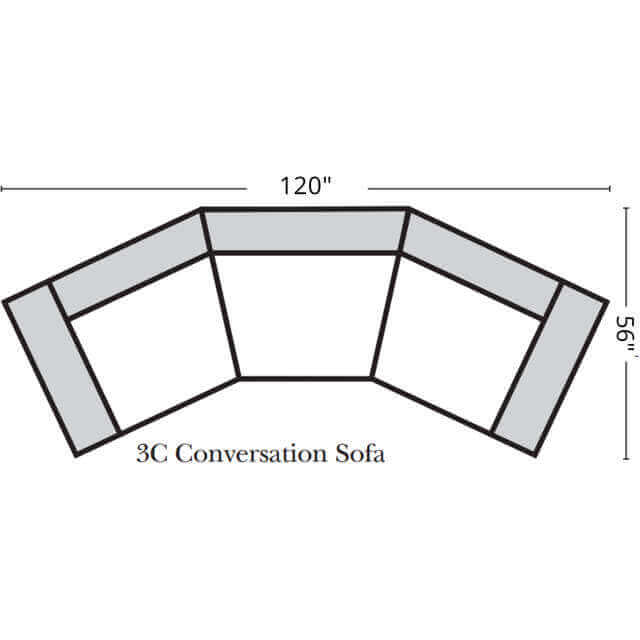 Kaymus Leather Conversation Sofa - Image 5