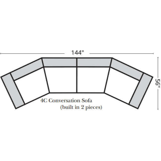 Kaymus Leather Conversation Sofa - Image 6