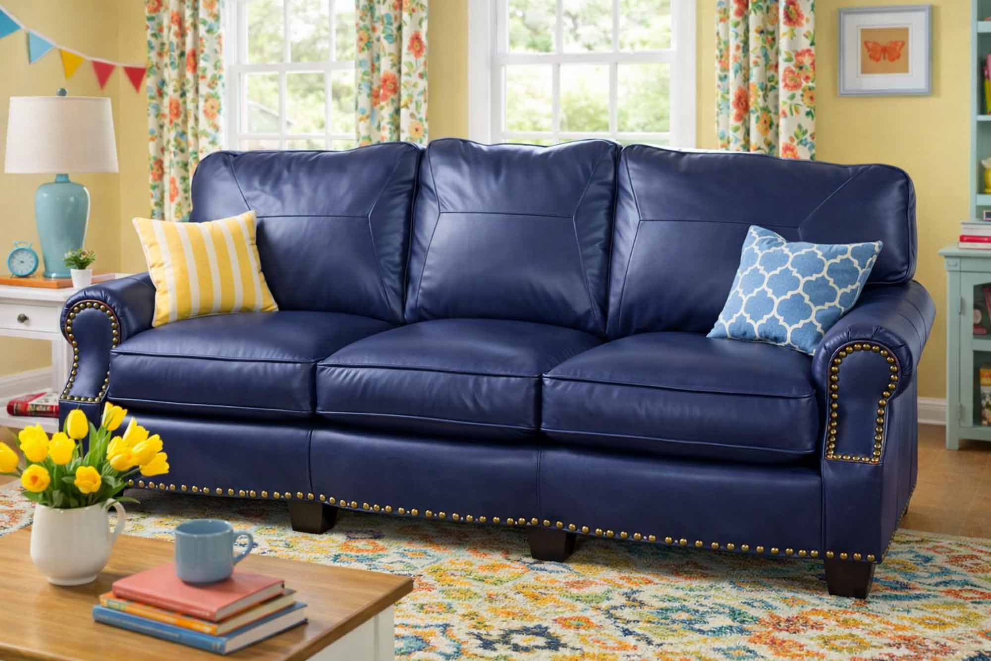 Keaton Leather Loveseat - Image 7
