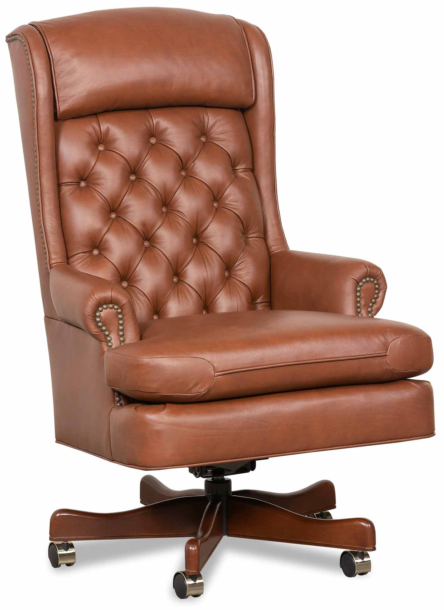 Kincaid Tufted Leather Swivel Tilt Chair - Image 2