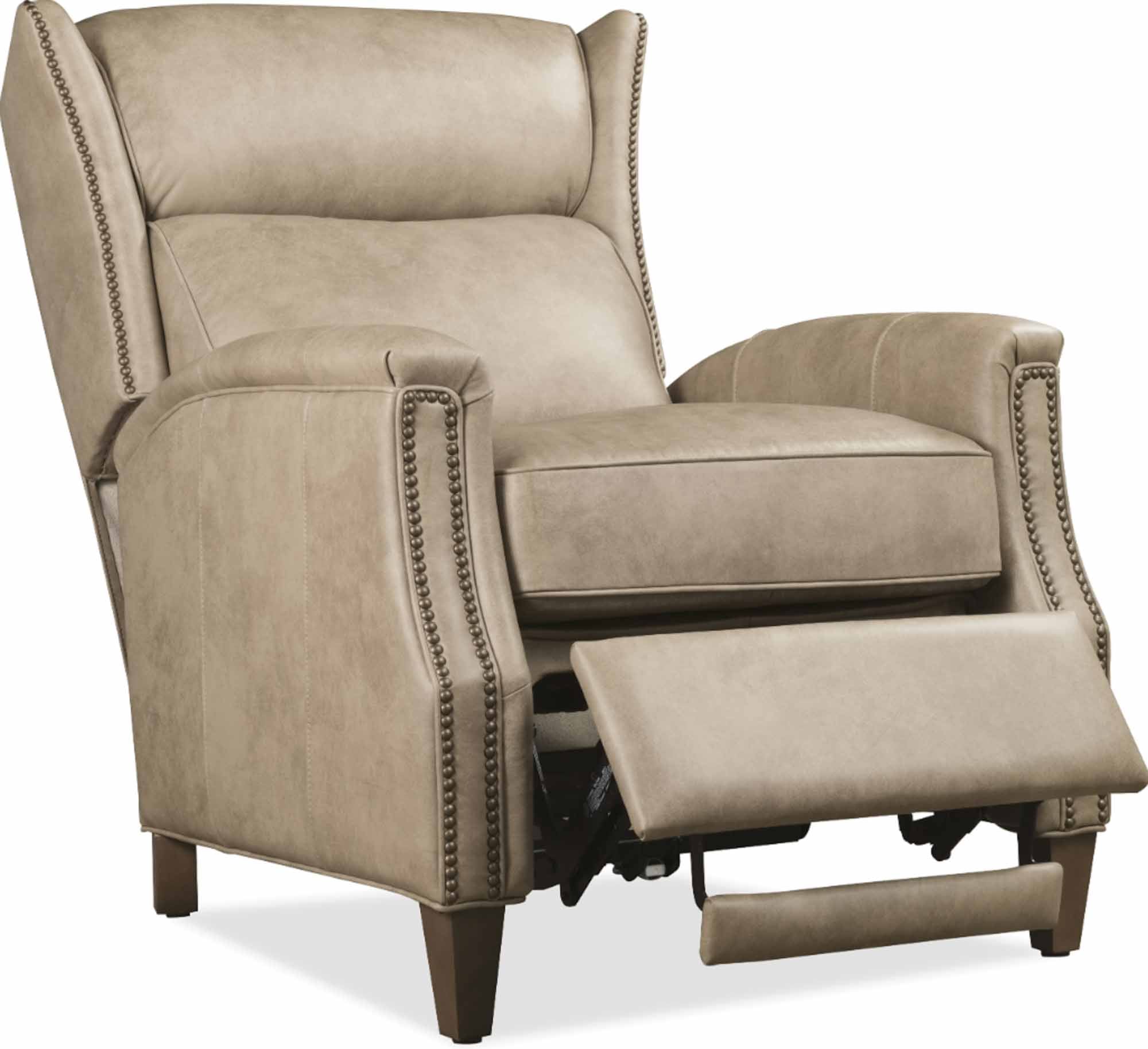 Lansing Leather Power Recliner With Articulating Headrest - Image 6