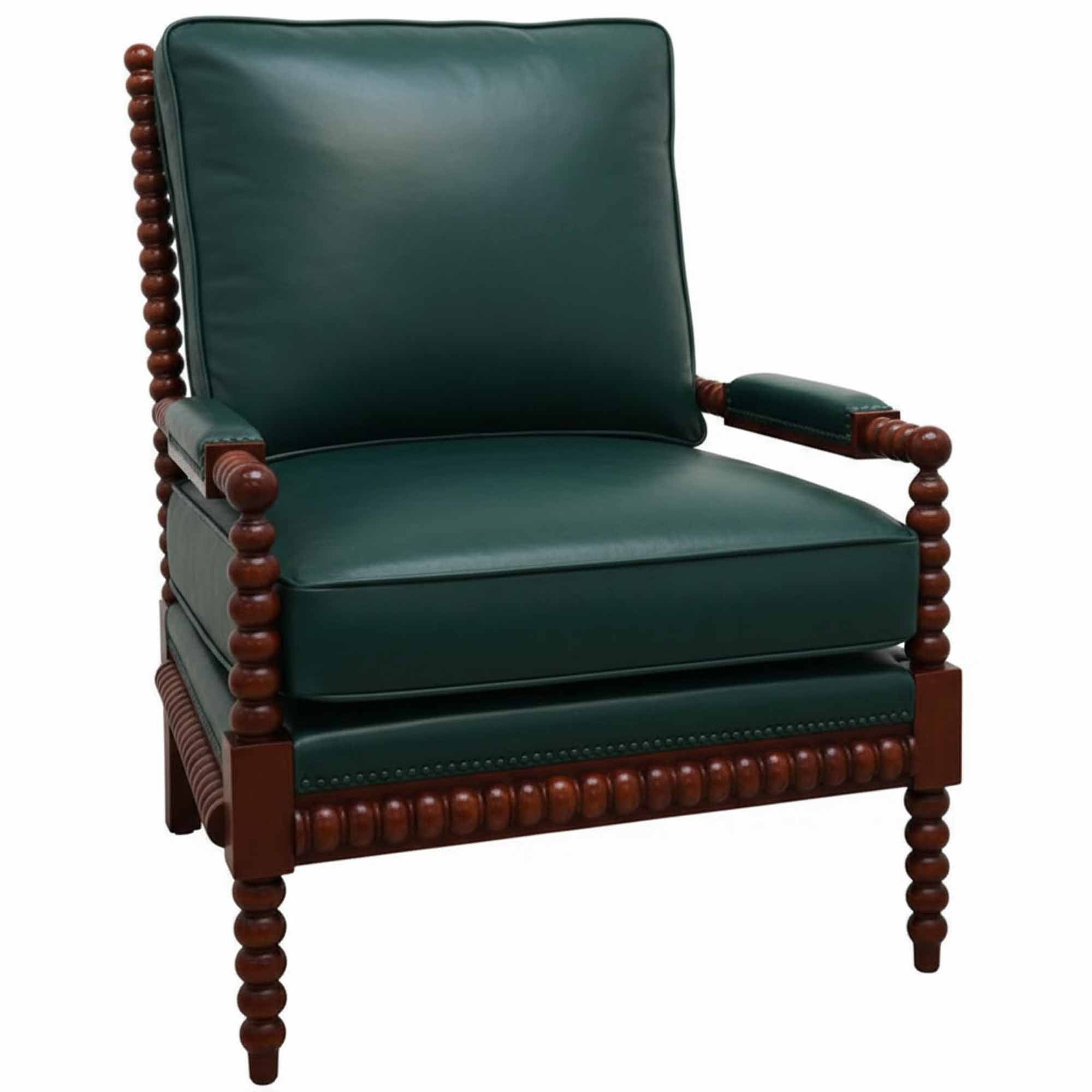 Leather Spool Chair - Image 3