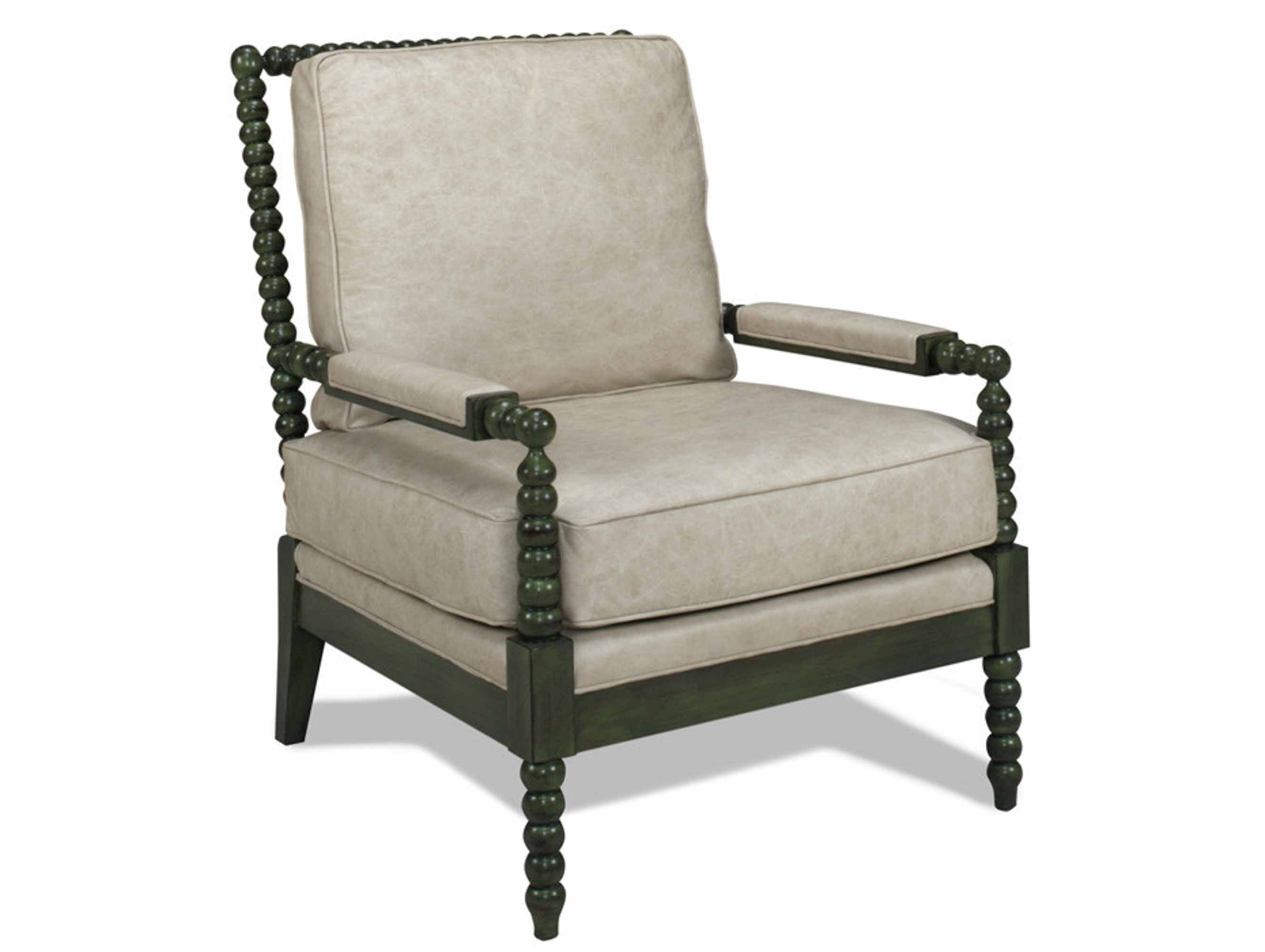 Leather Spool Chair - Image 4