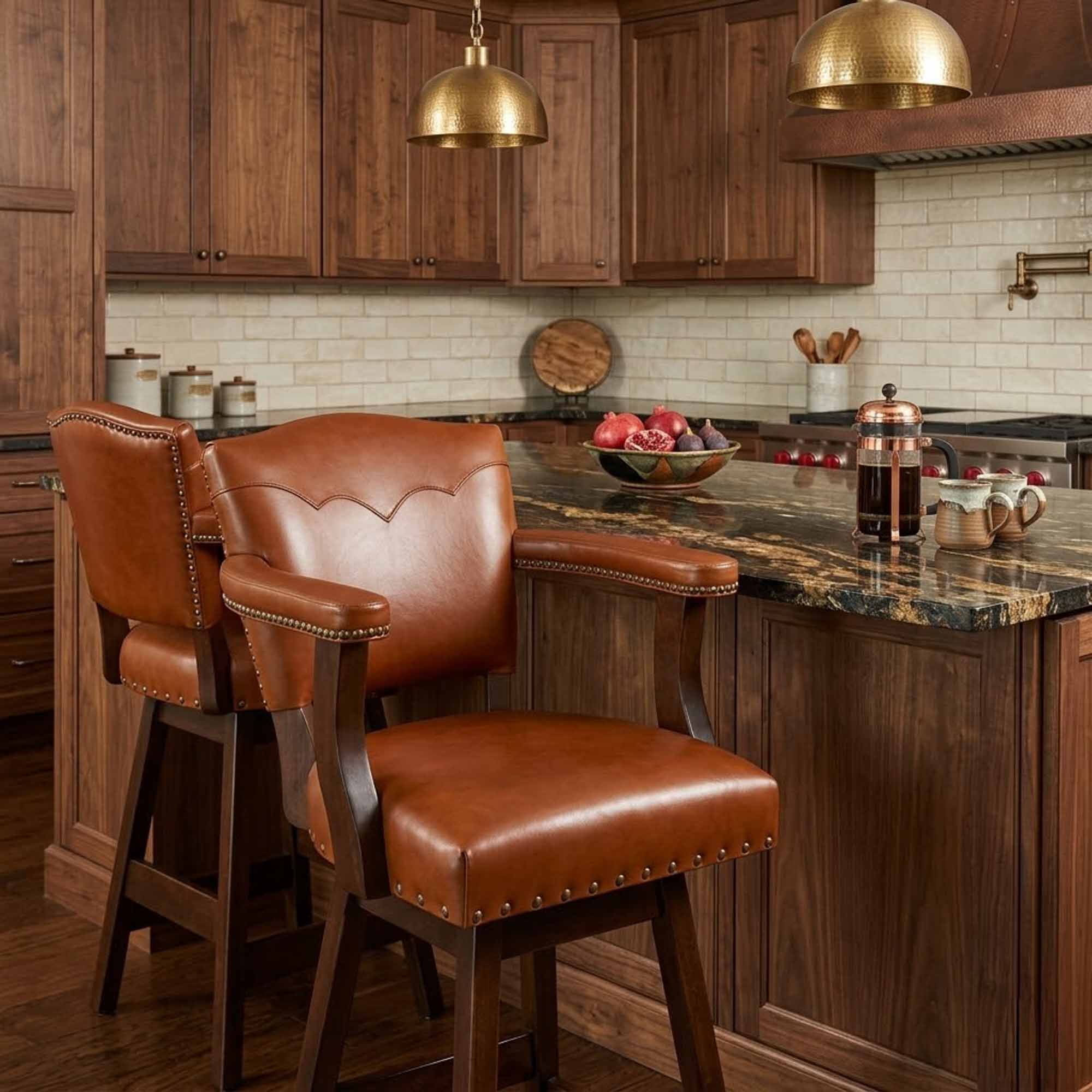 Legacy Leather Bar Stool - Image 3