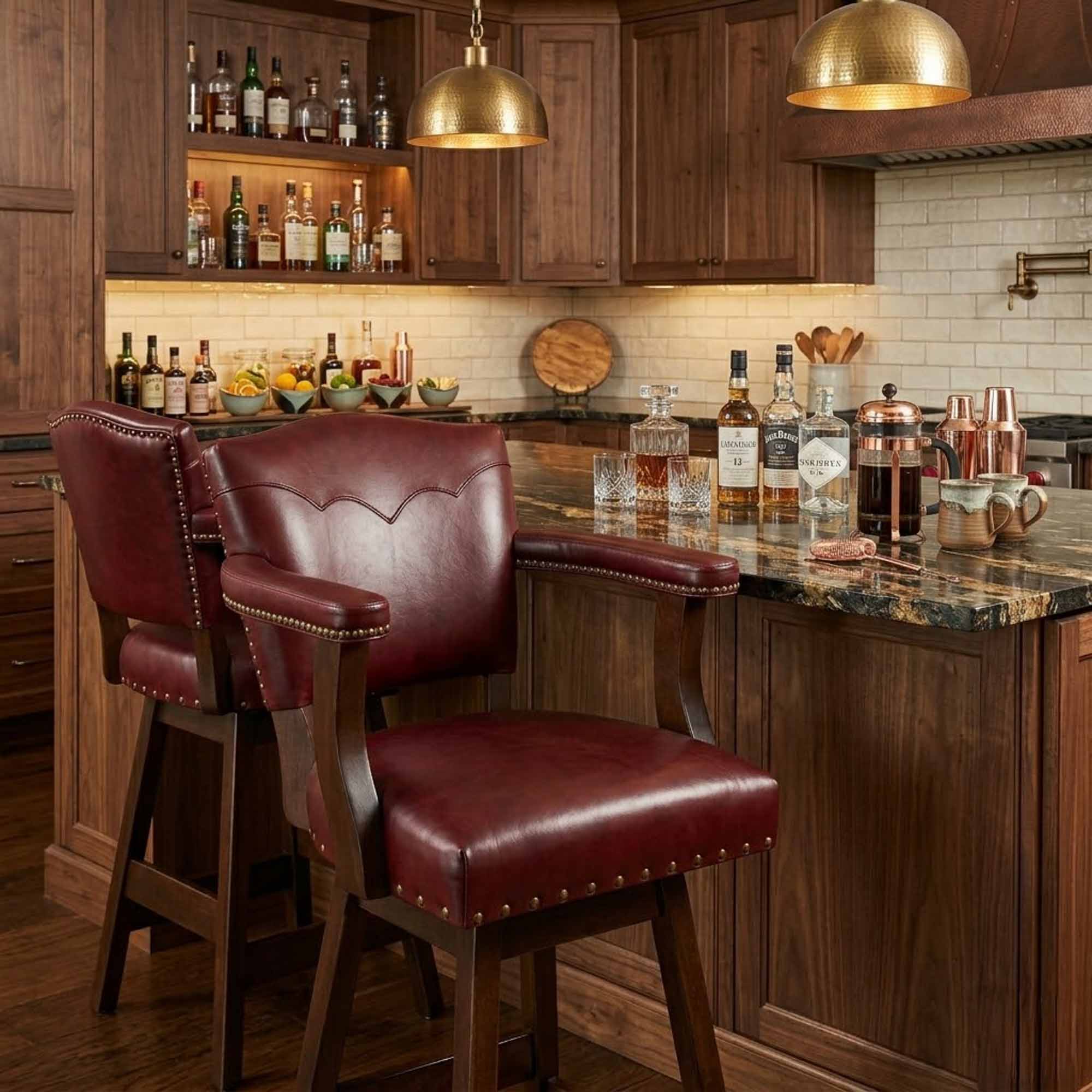 Legacy Leather Bar Stool - Image 4