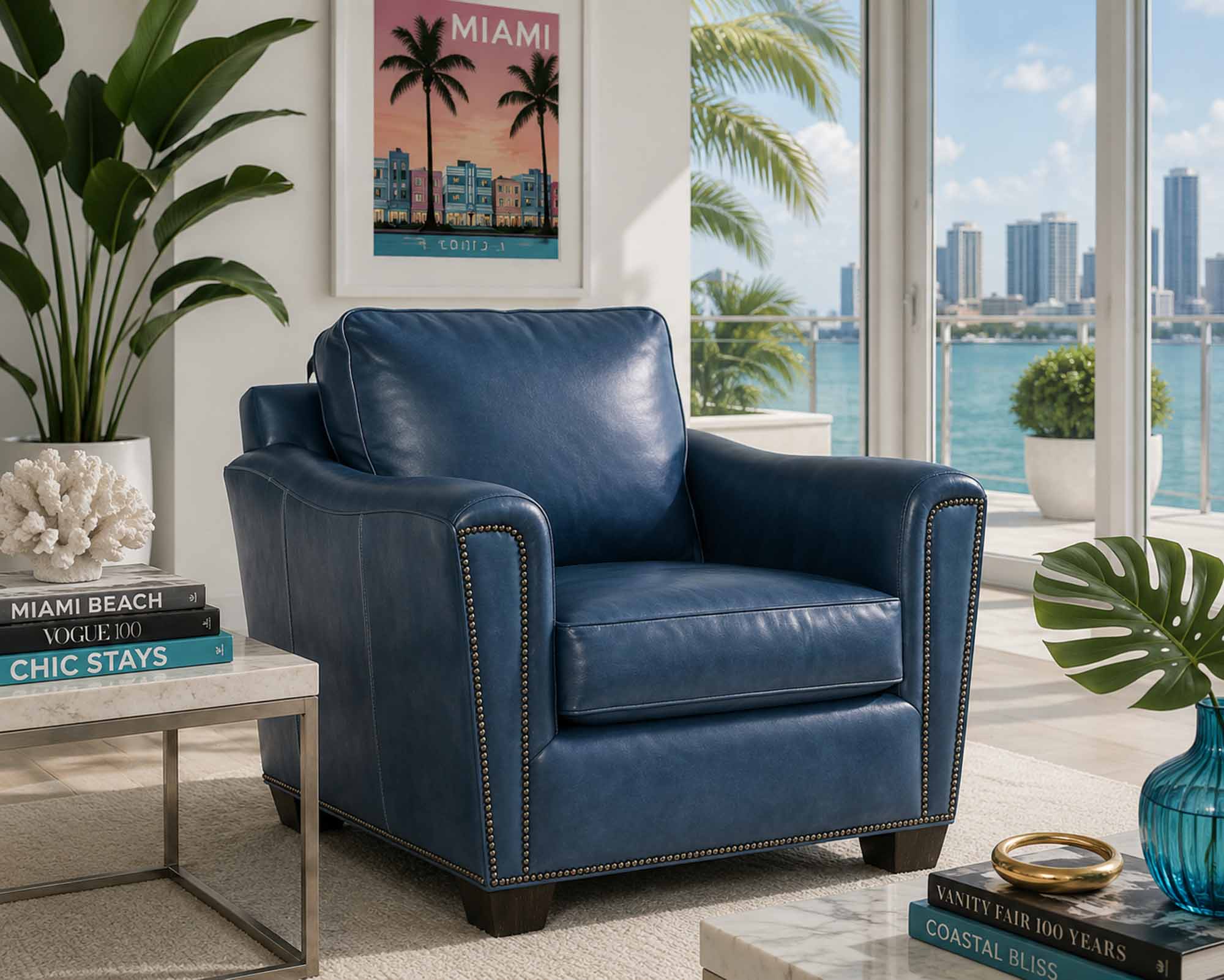 Lennon Leather Chair - Image 9