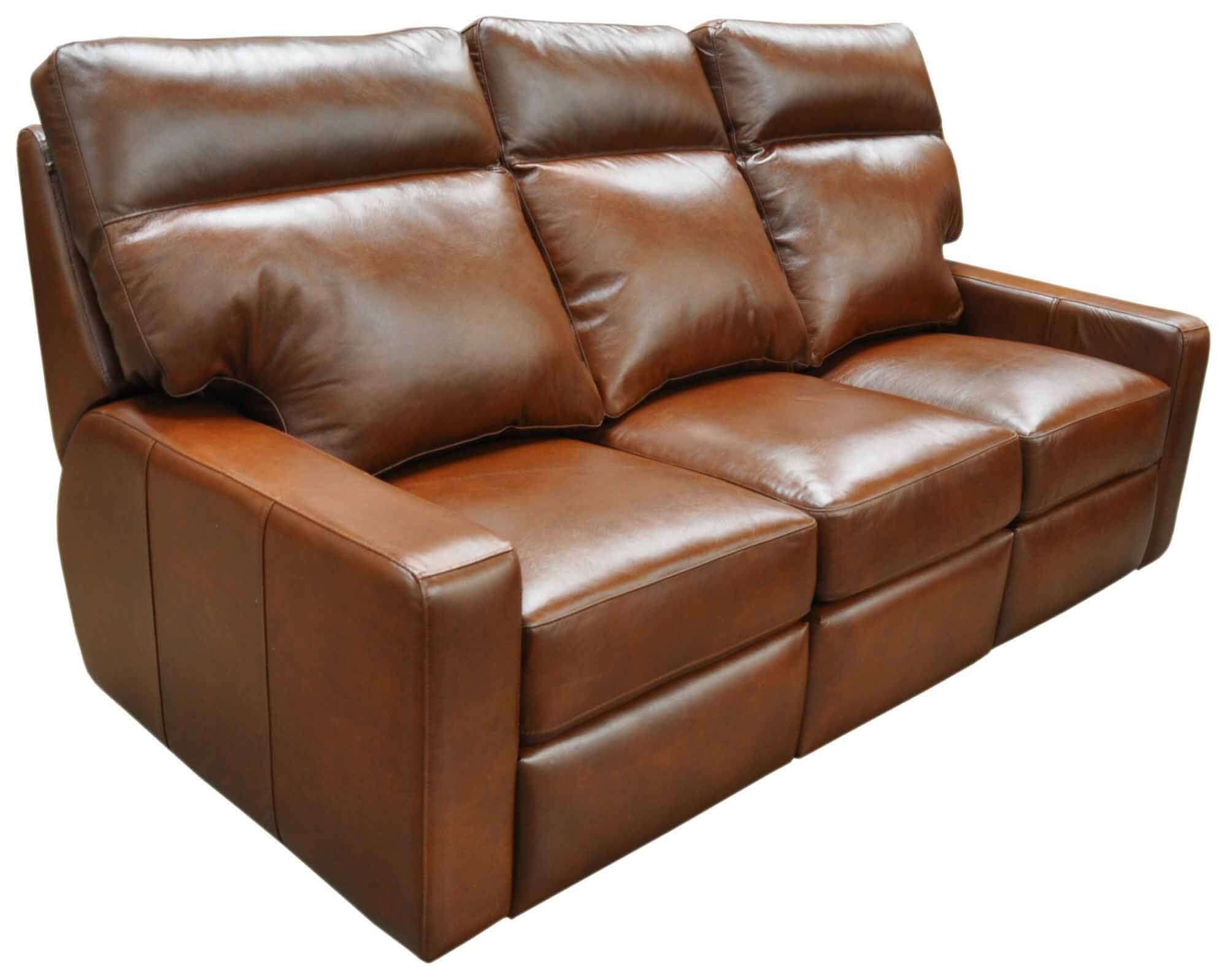 Lennox Leather Power Reclining Sofa With Articulating Headrest