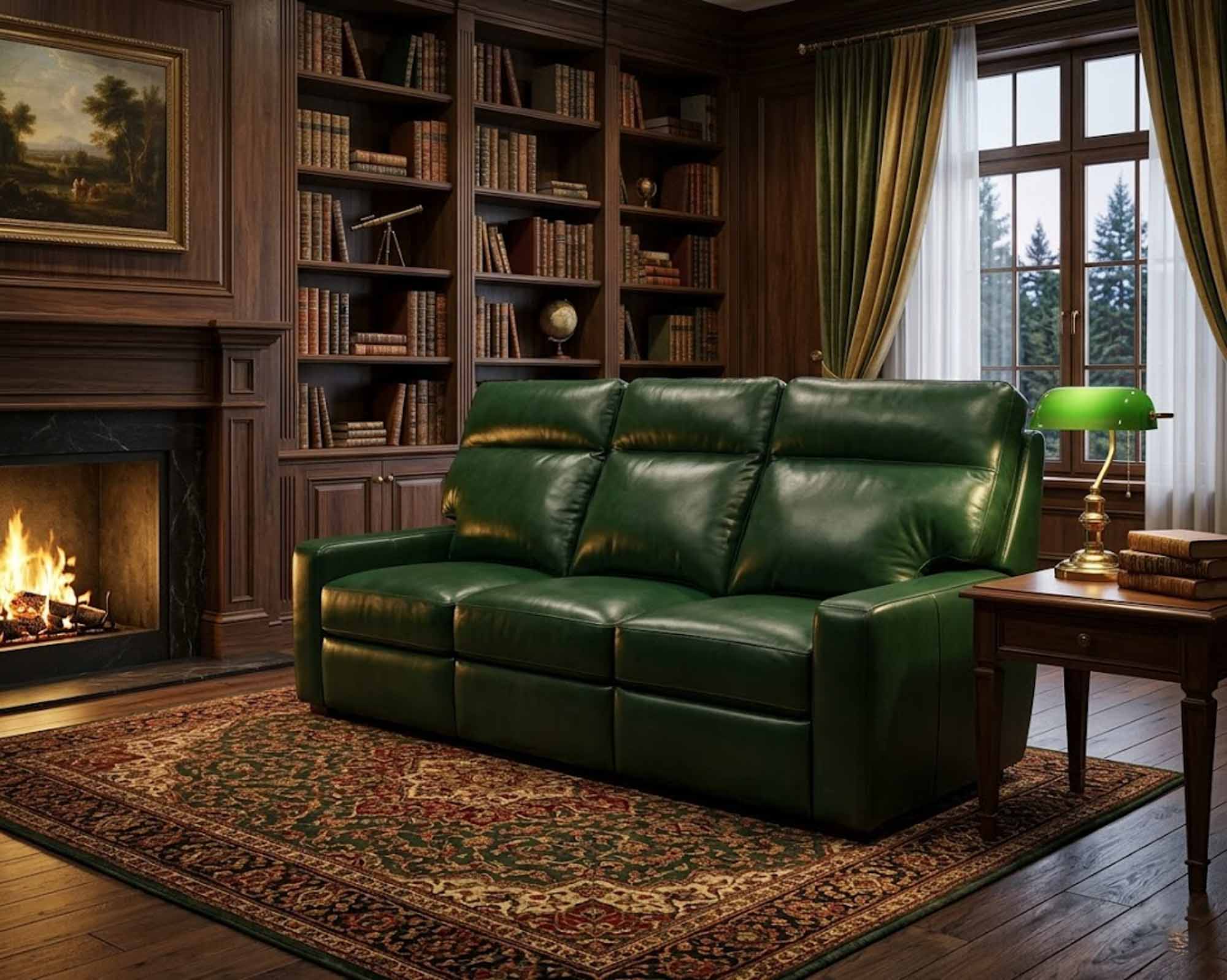 Lennox Leather Power Reclining Sofa With Articulating Headrest - Image 3