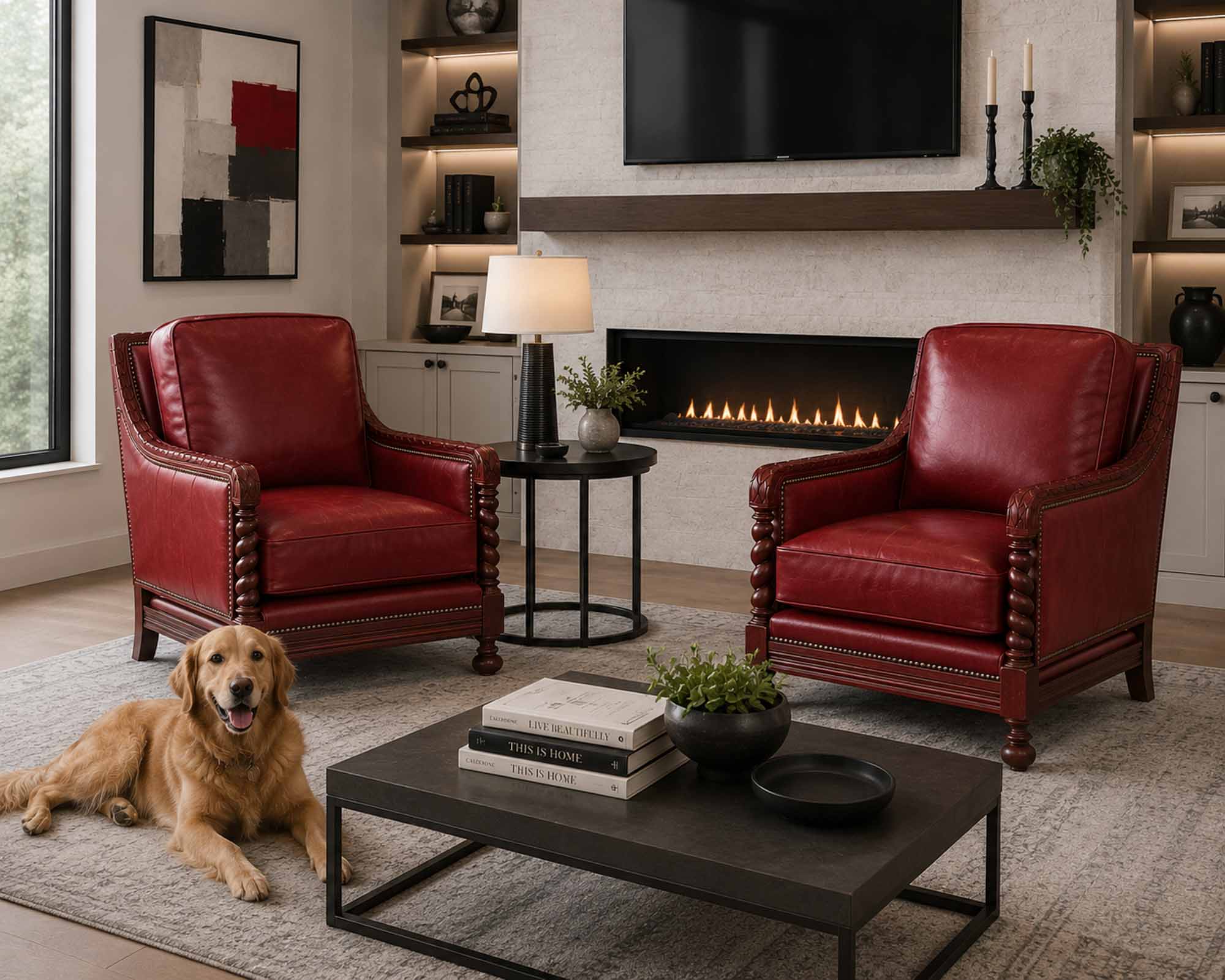 Leyburn Leather Chair - Image 4