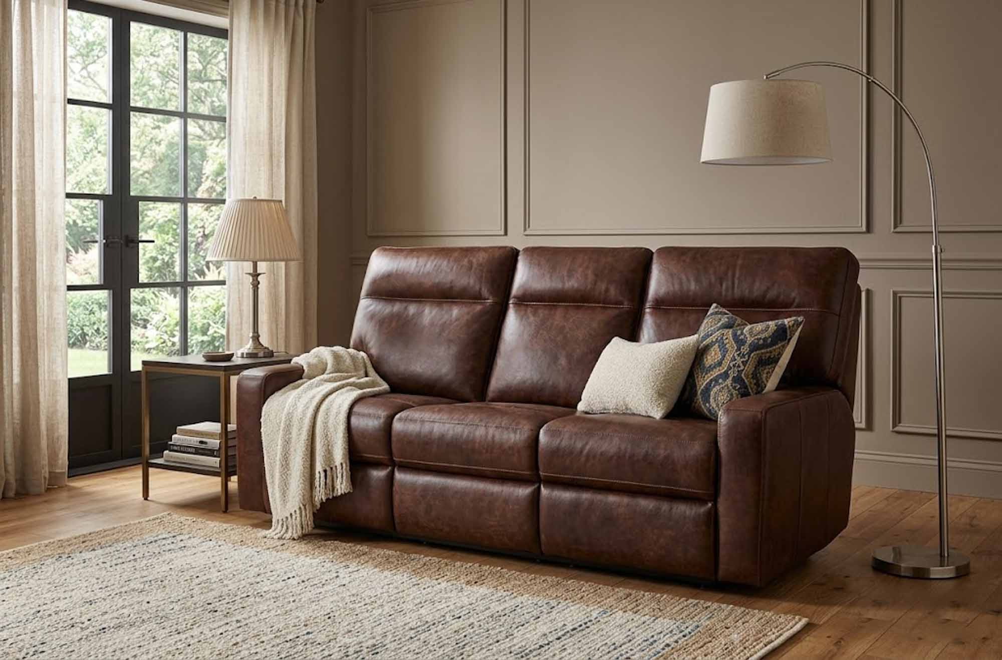 Lyndsey Leather Power Reclining Loveseat With Articulating Headrest - Image 7