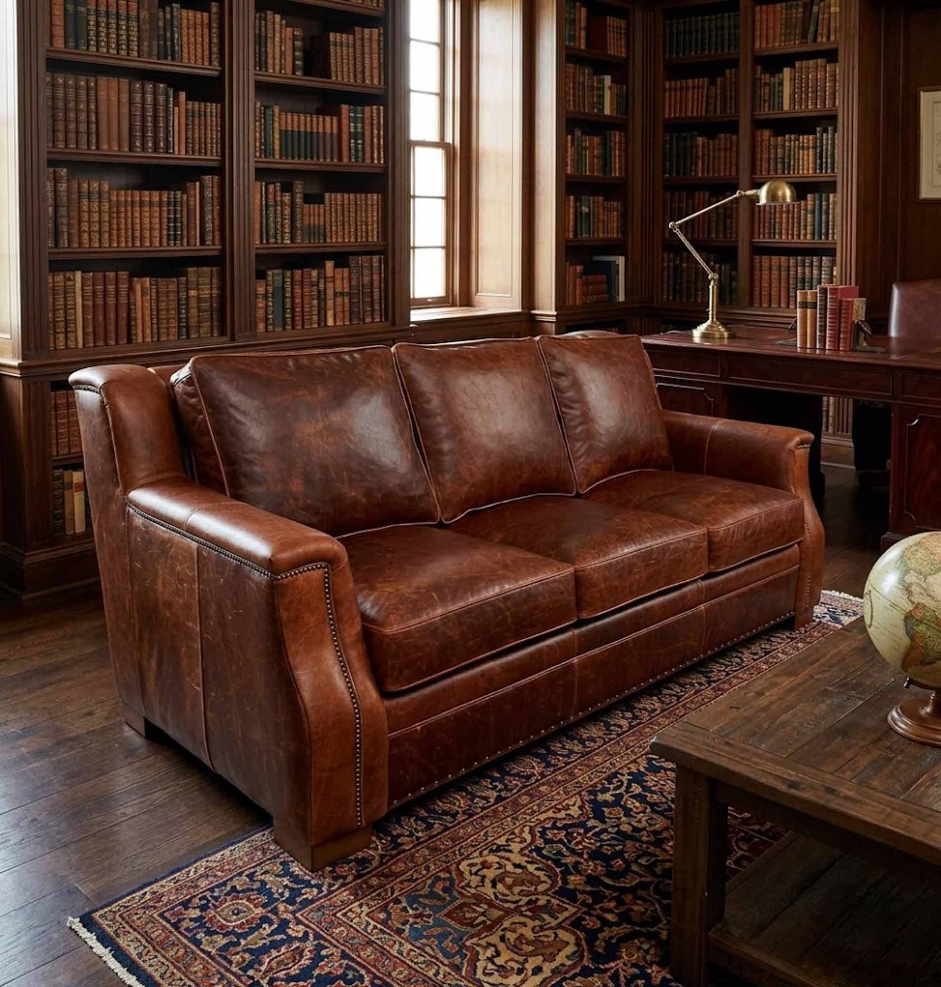 Mario Leather Sofa - Image 4
