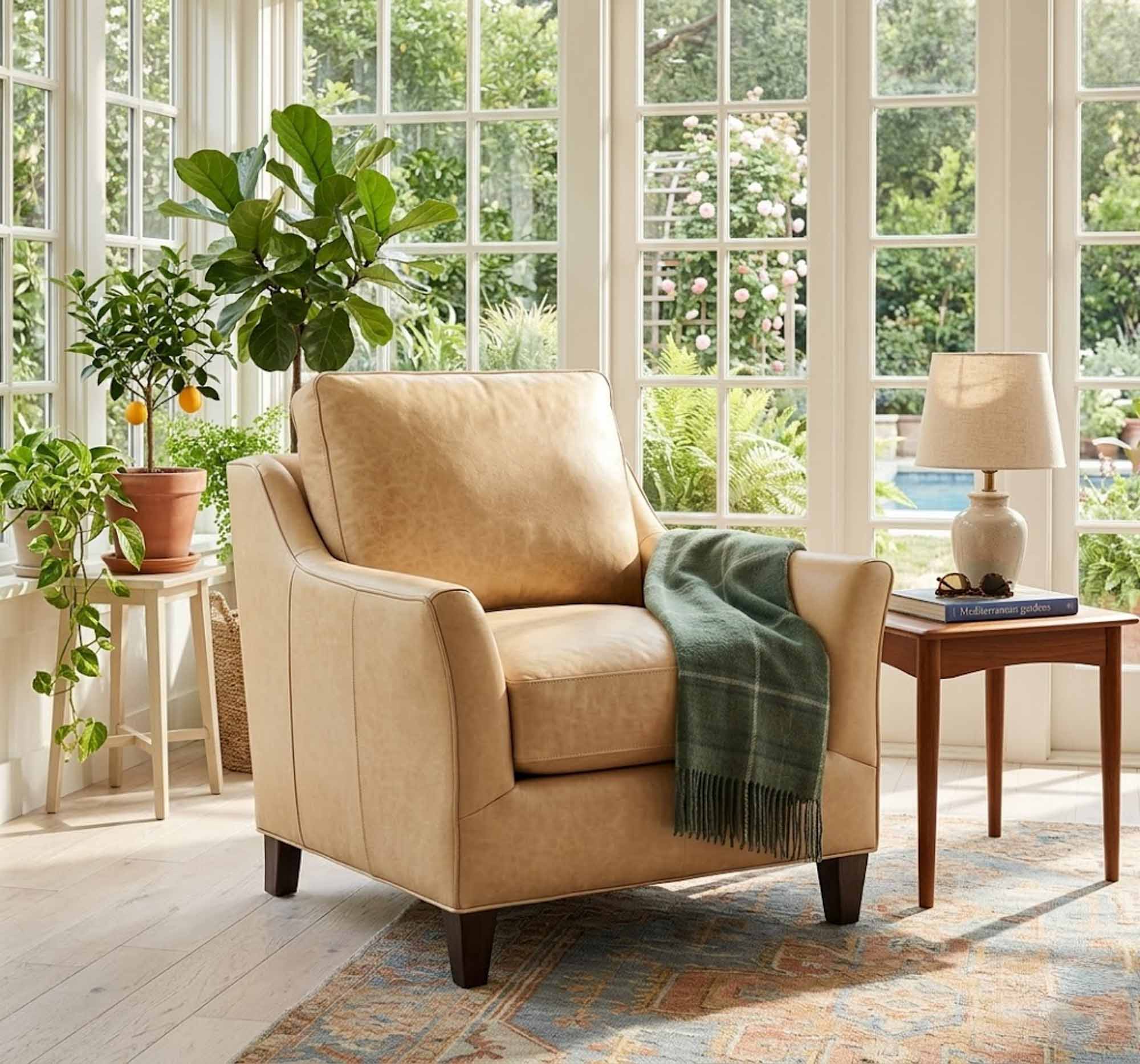 Marleigh Leather Chair - Image 9