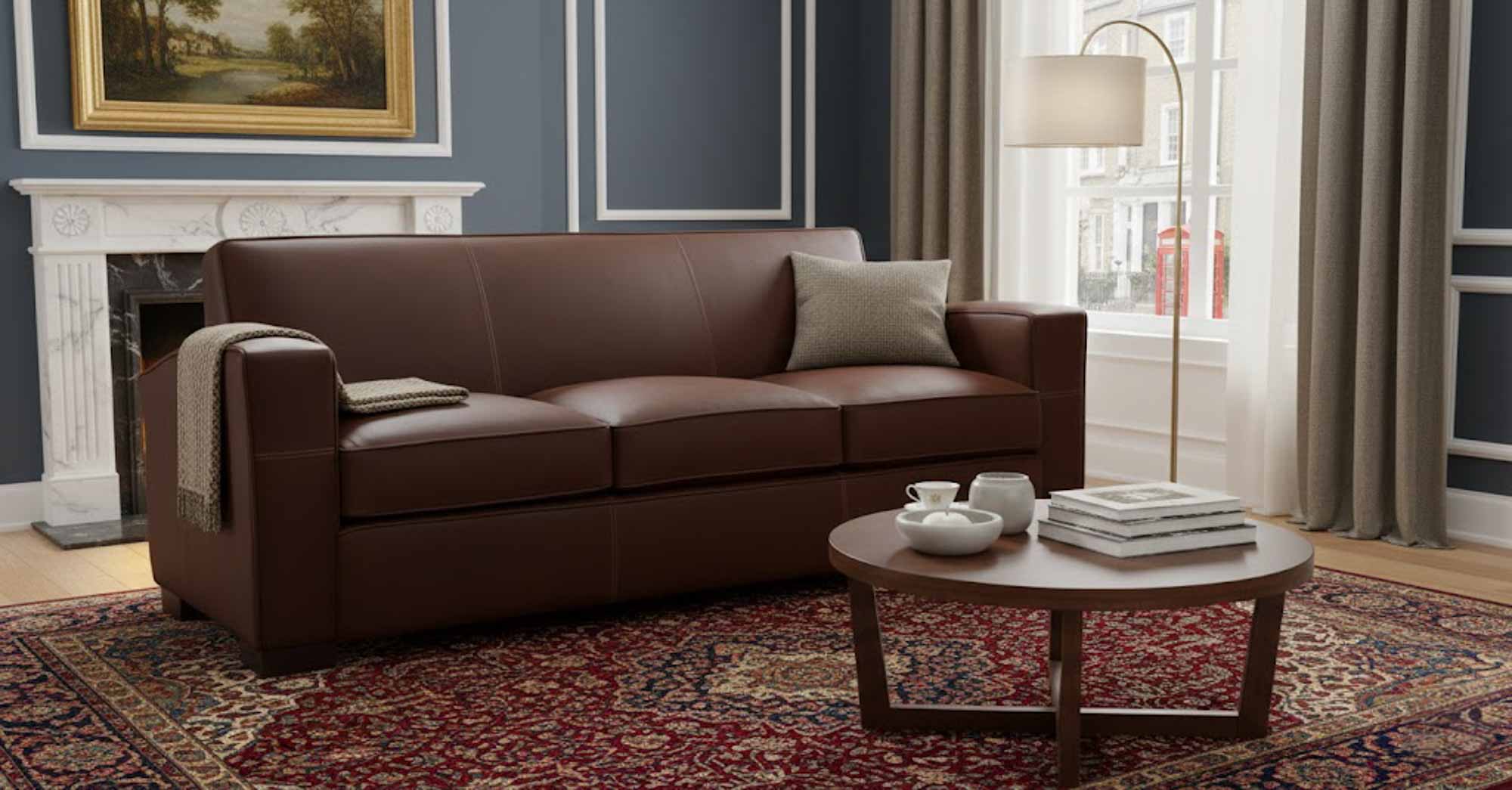 Marvin Leather Loveseat - Image 3