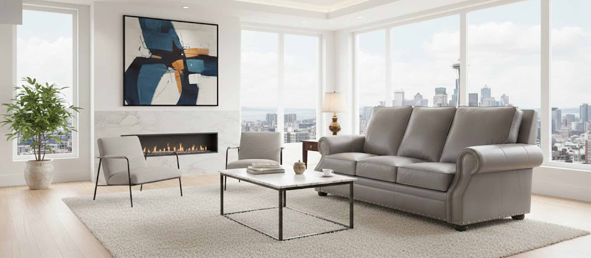 Mckinney Leather Sofa - Image 3