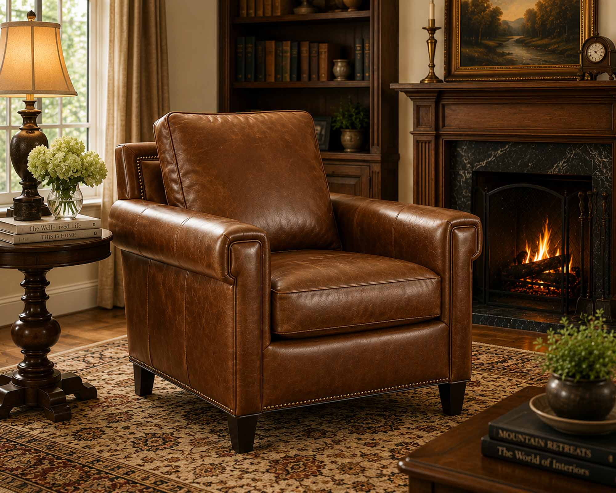 Millie Leather Chair - Image 10