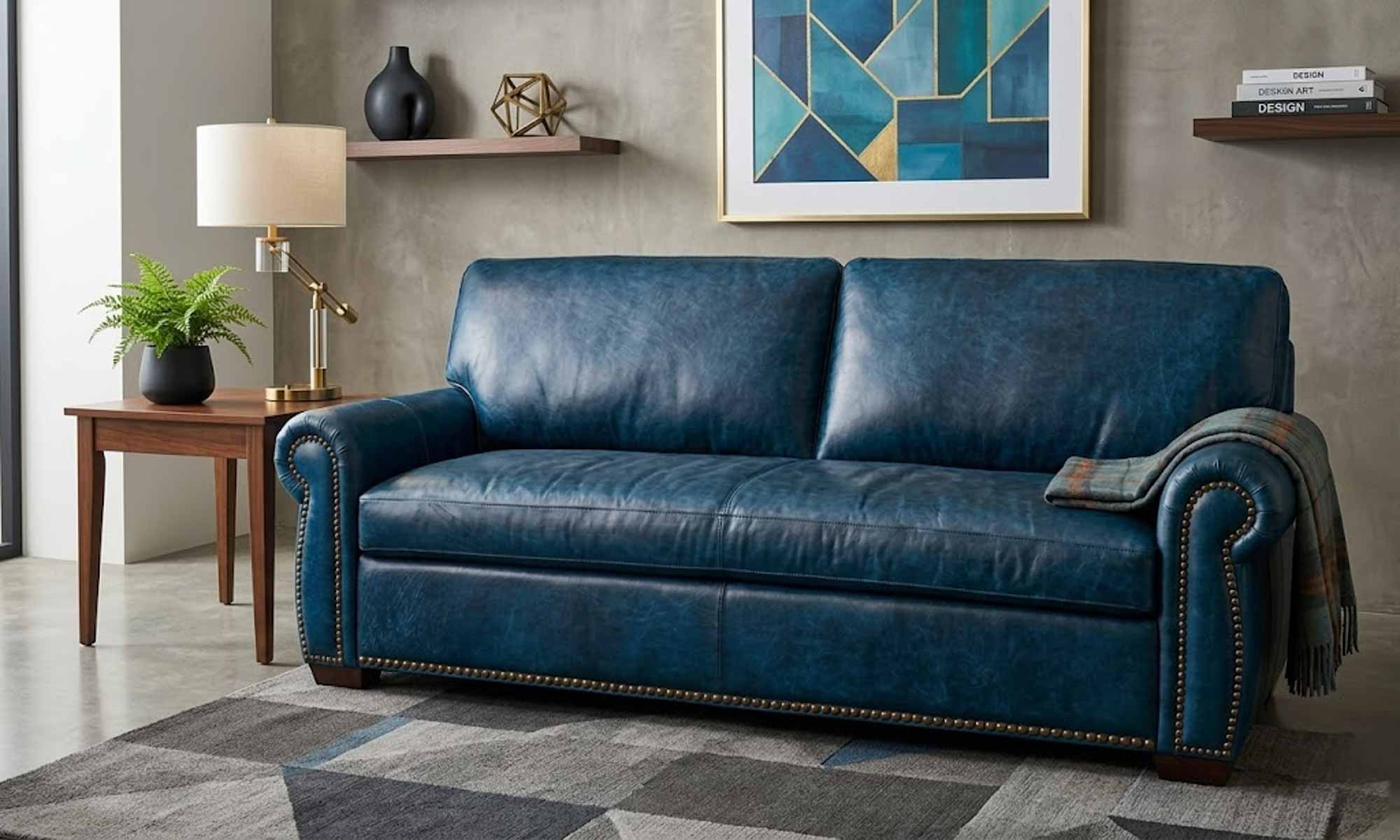 Milo 1 Leather Sofa - Image 3