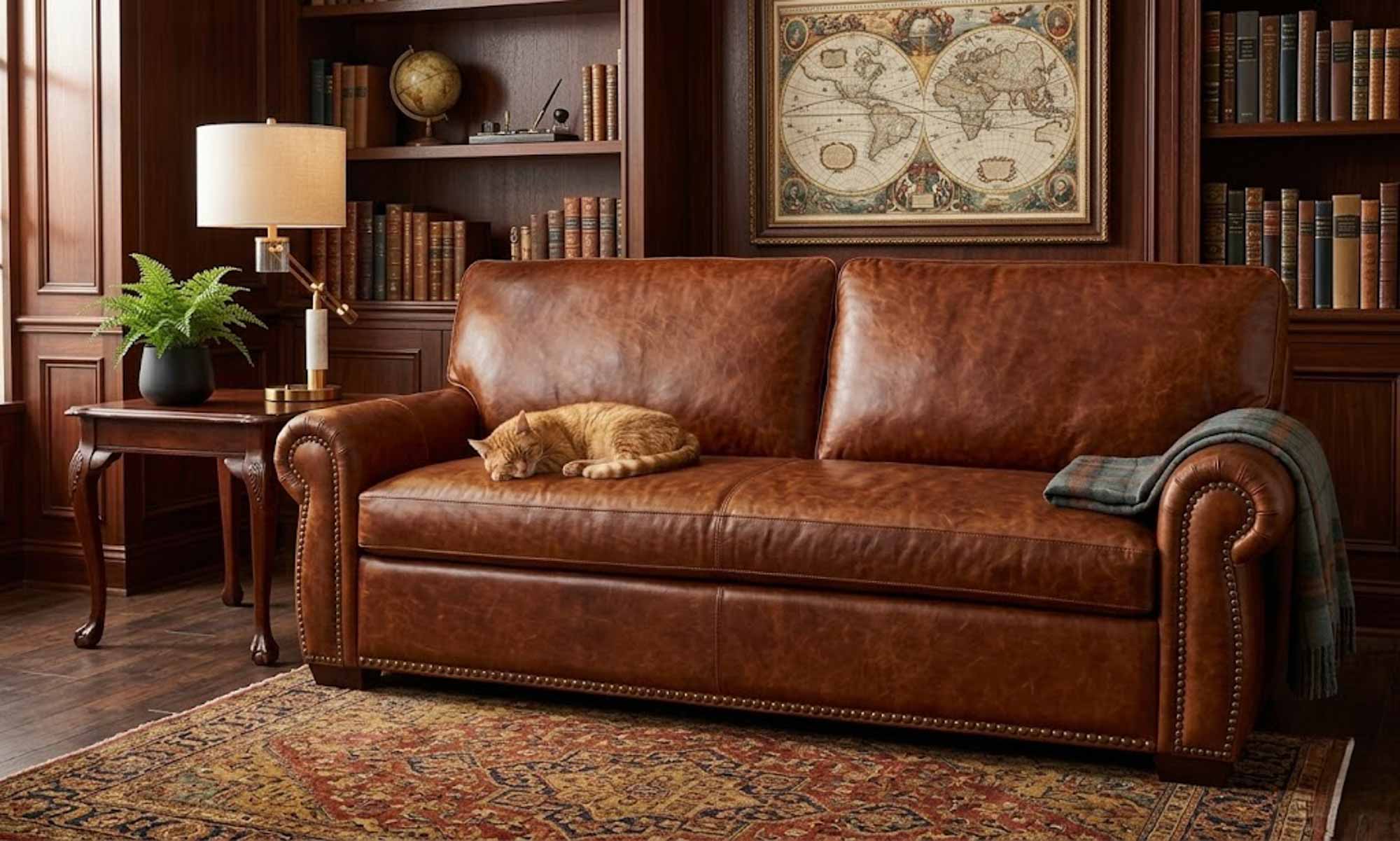 Milo 1 Leather Sofa - Image 4