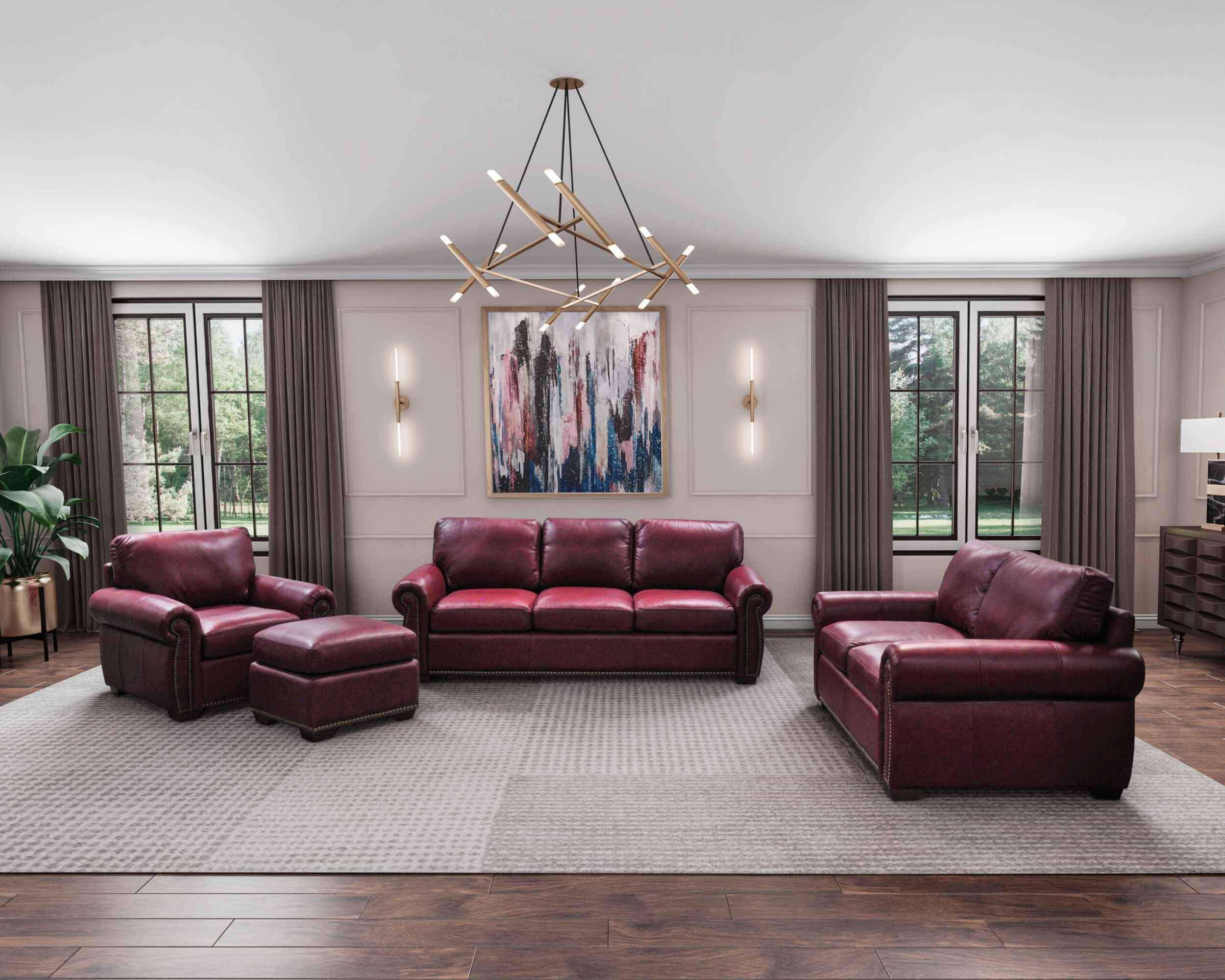 Milo 3 Leather Sofa - Image 3