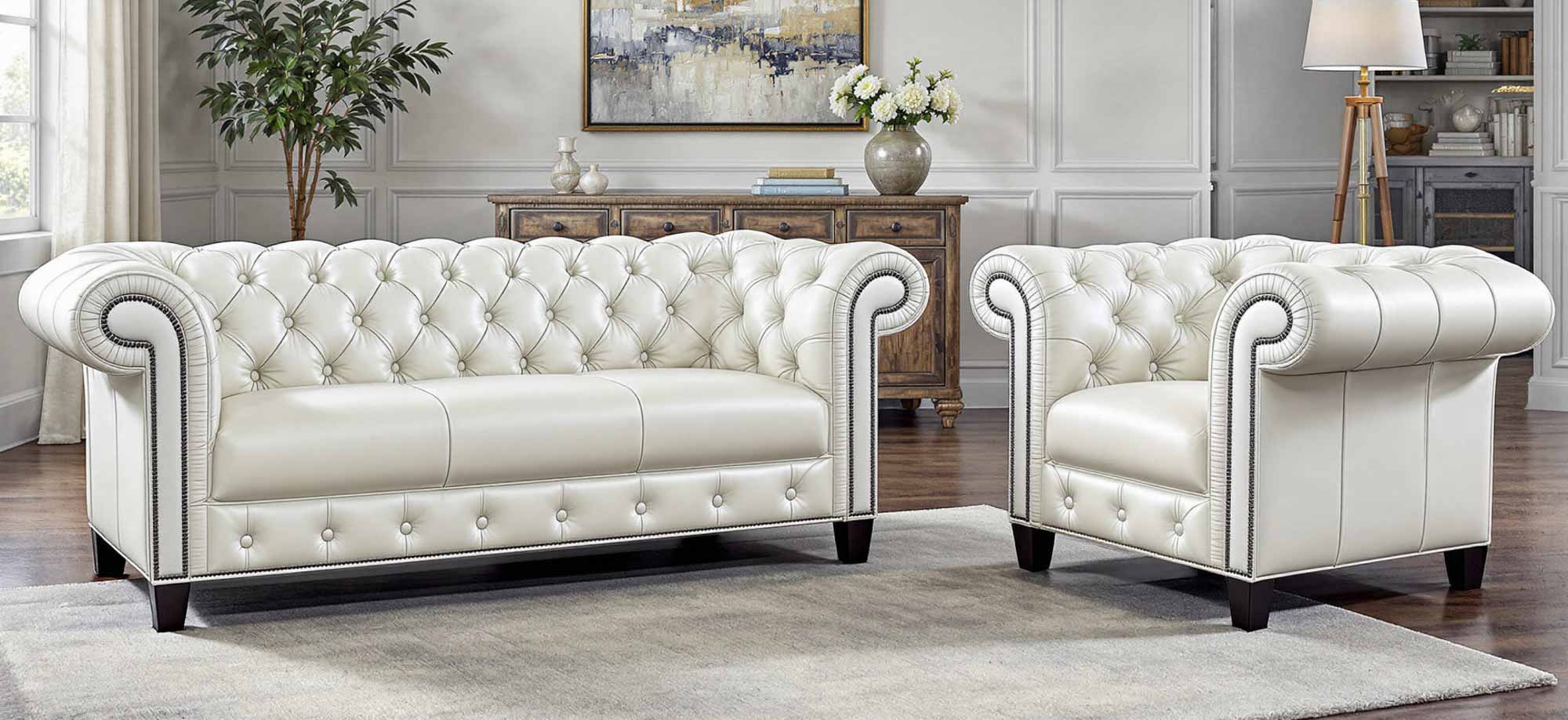 Mitchell Leather Sofa - Image 2