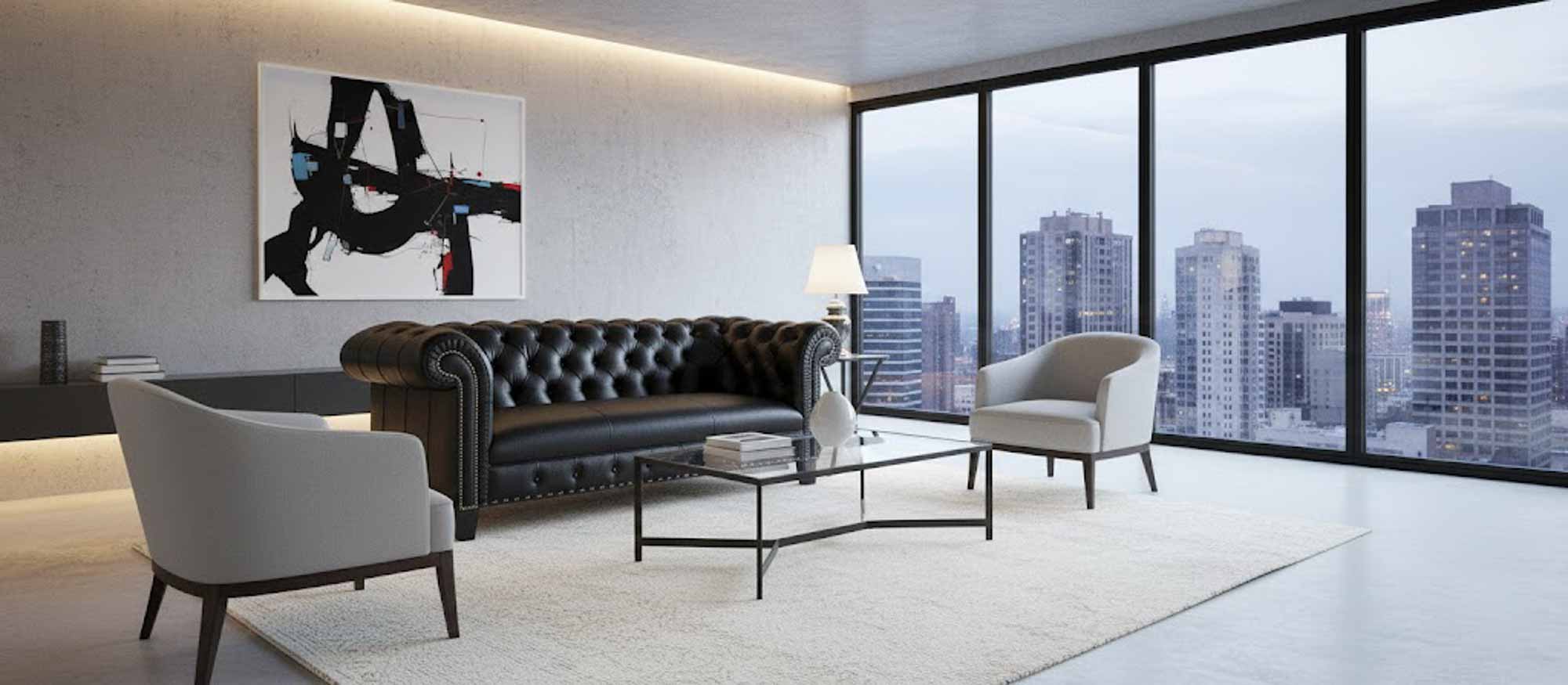 Mitchell Leather Sofa - Image 4