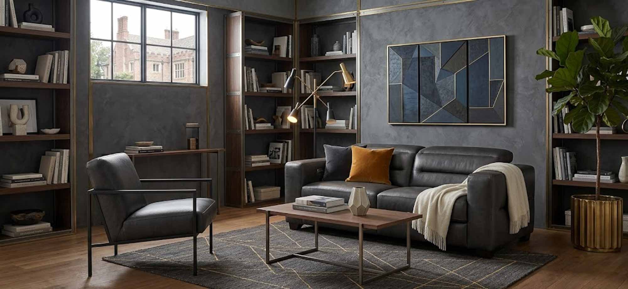 Moderno Leather Power Reclining Sofa With Articulating Headrest - Image 3